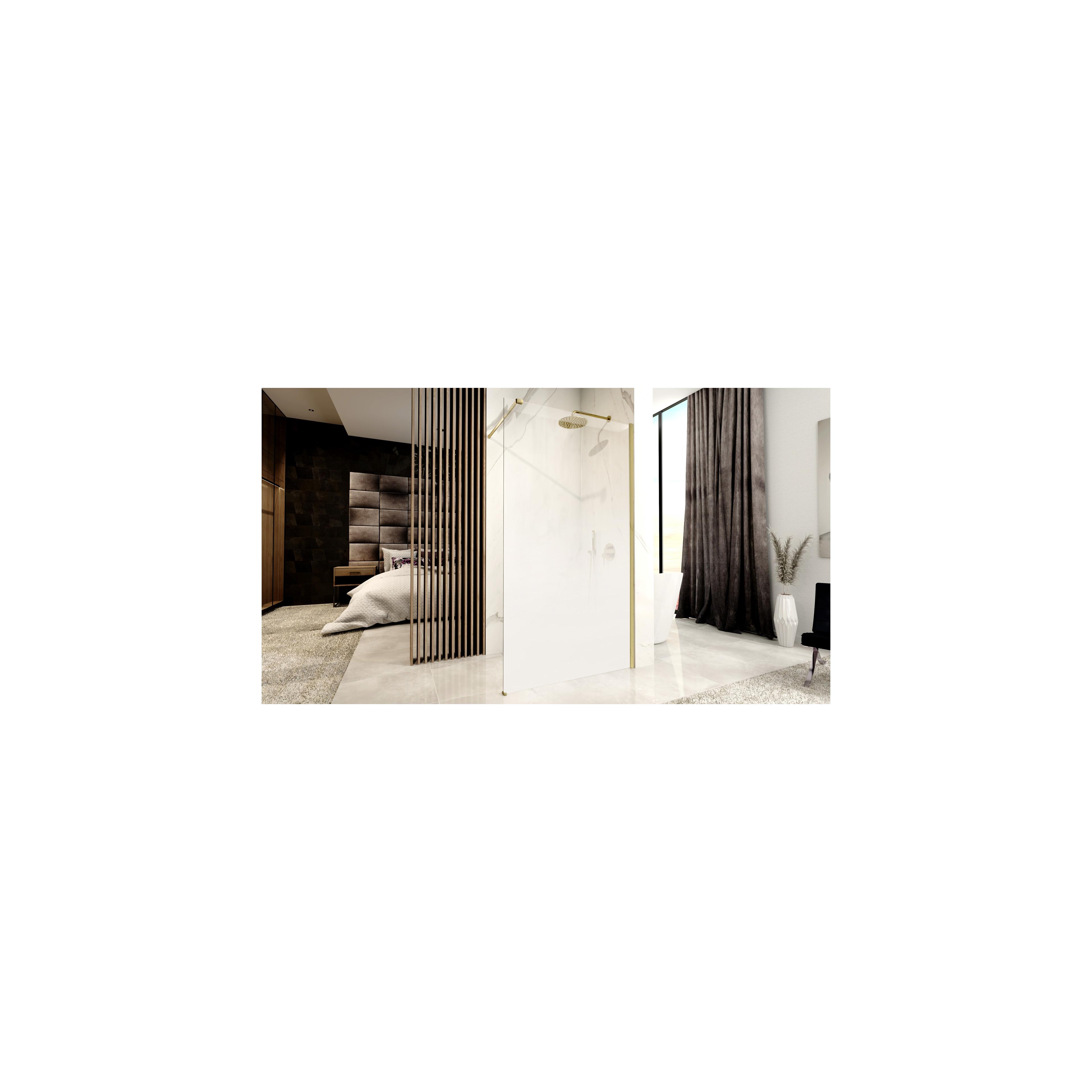 Duschwand Rea Aero Ombre Gold Brush/White 110