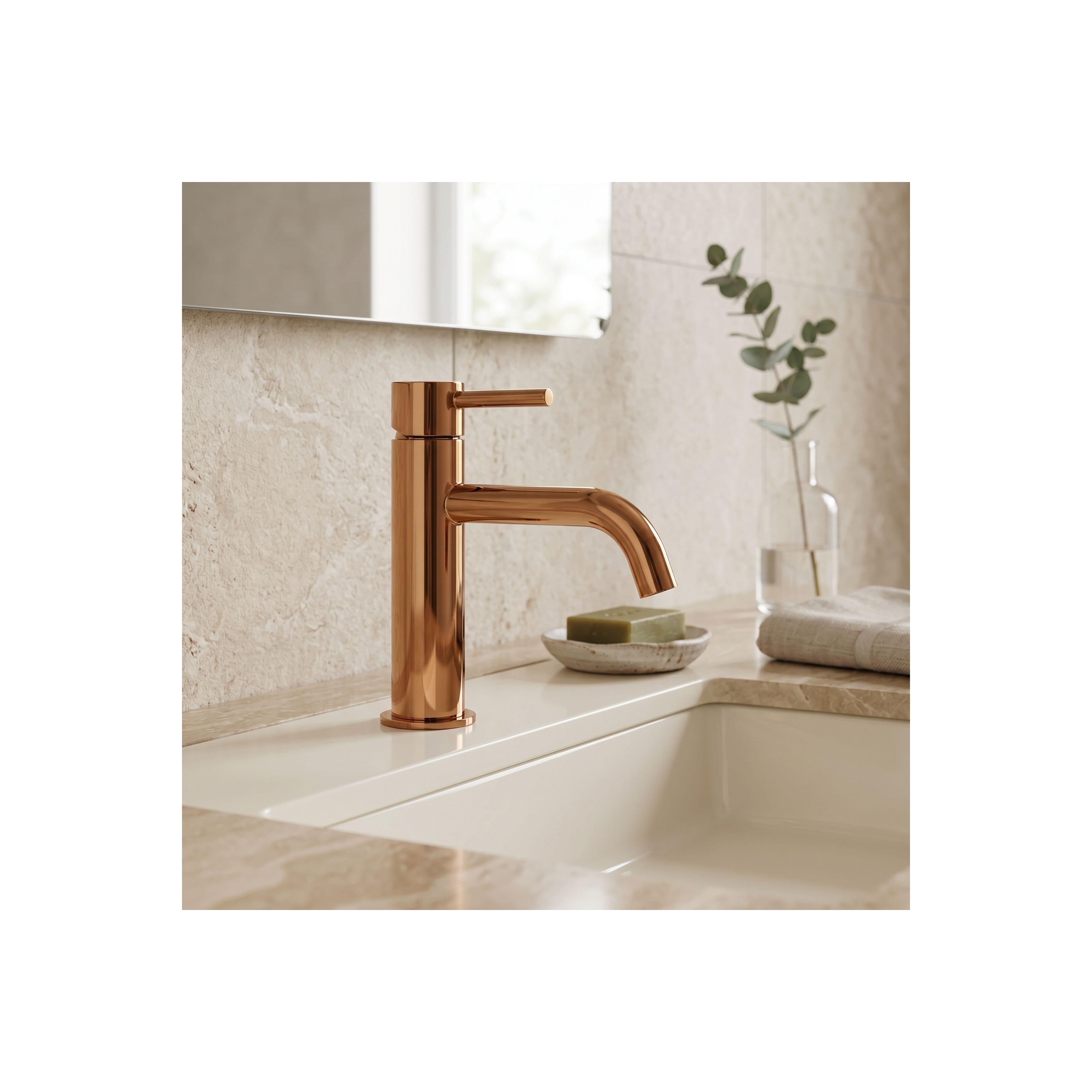 Bathroom faucet Rea Lungo Copper Low