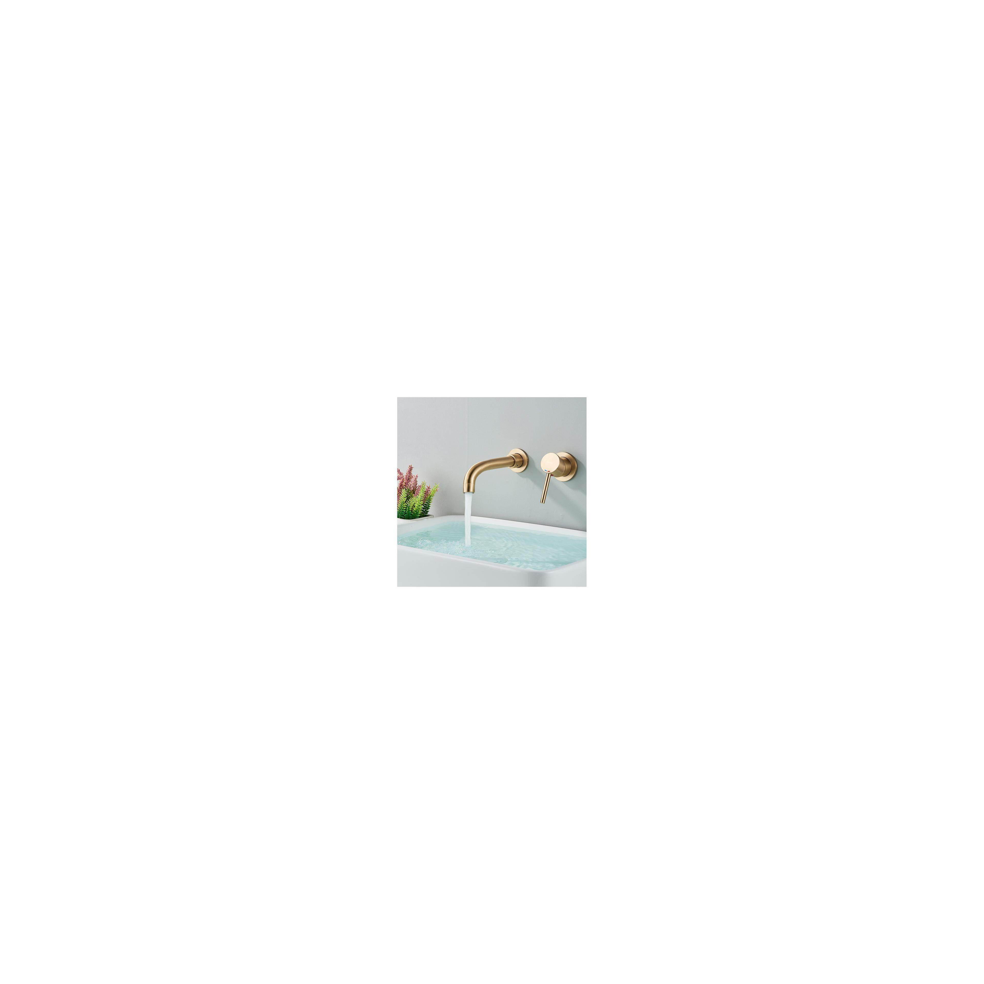 Wall Mounted faucet Rea  Lungo LONGBrush Gold + BOX