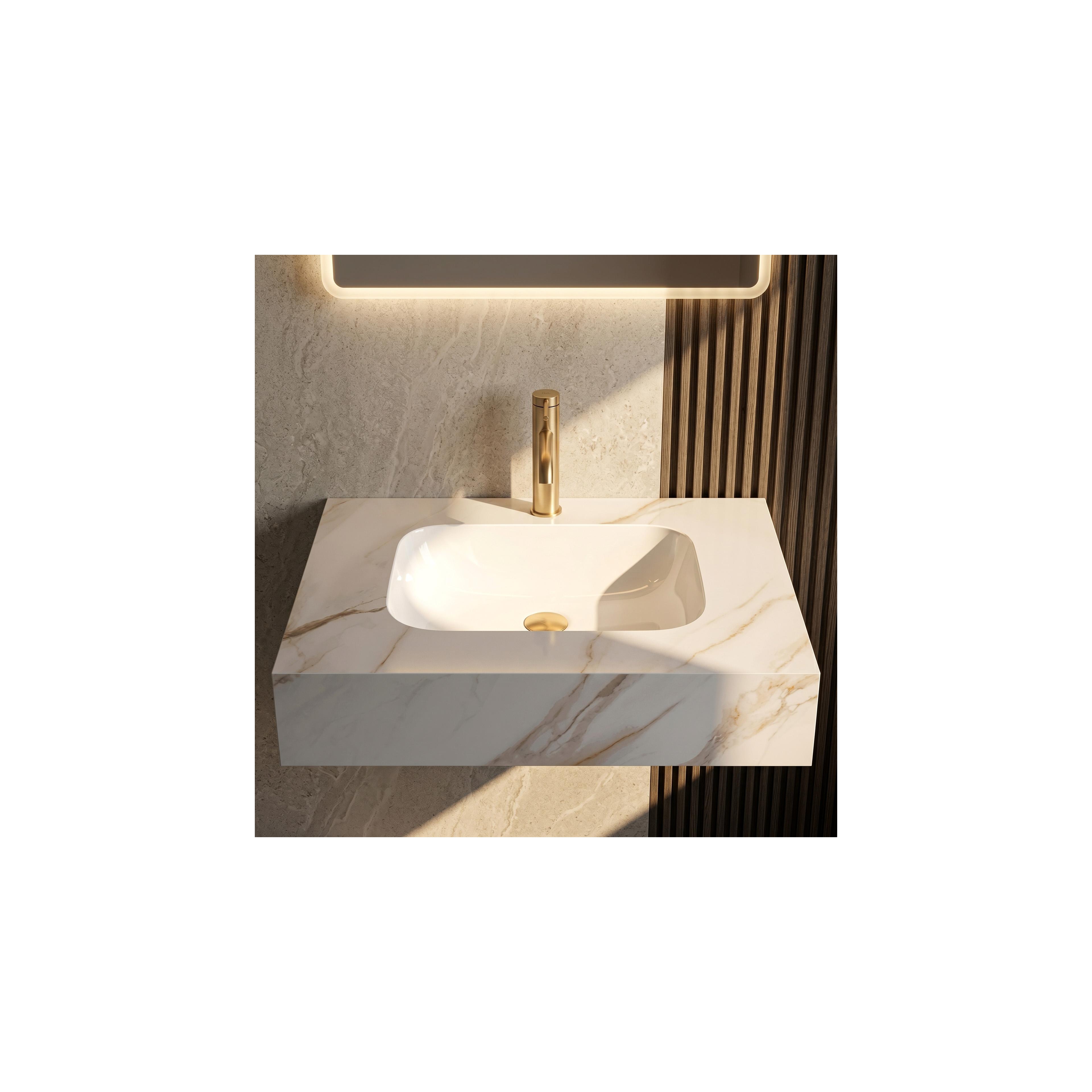 Wandwaschbecken REA Aresa Grey Gold 70