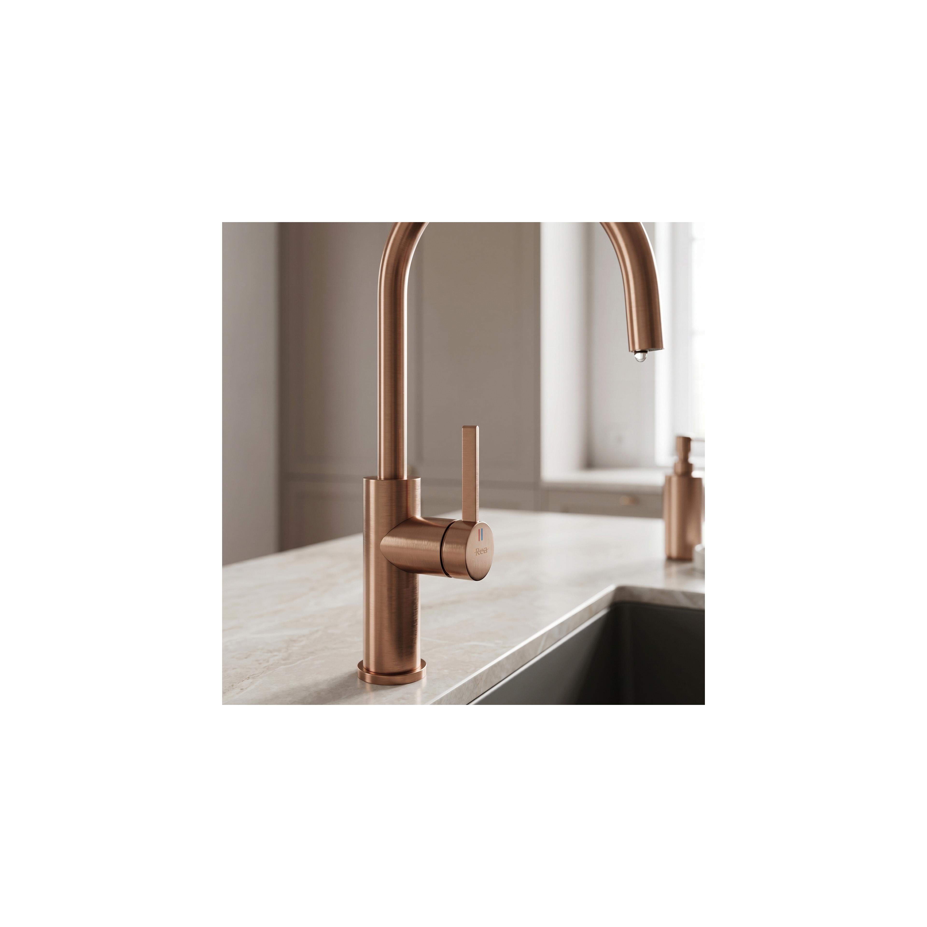Küchearmatur REA Rivo Brush Copper