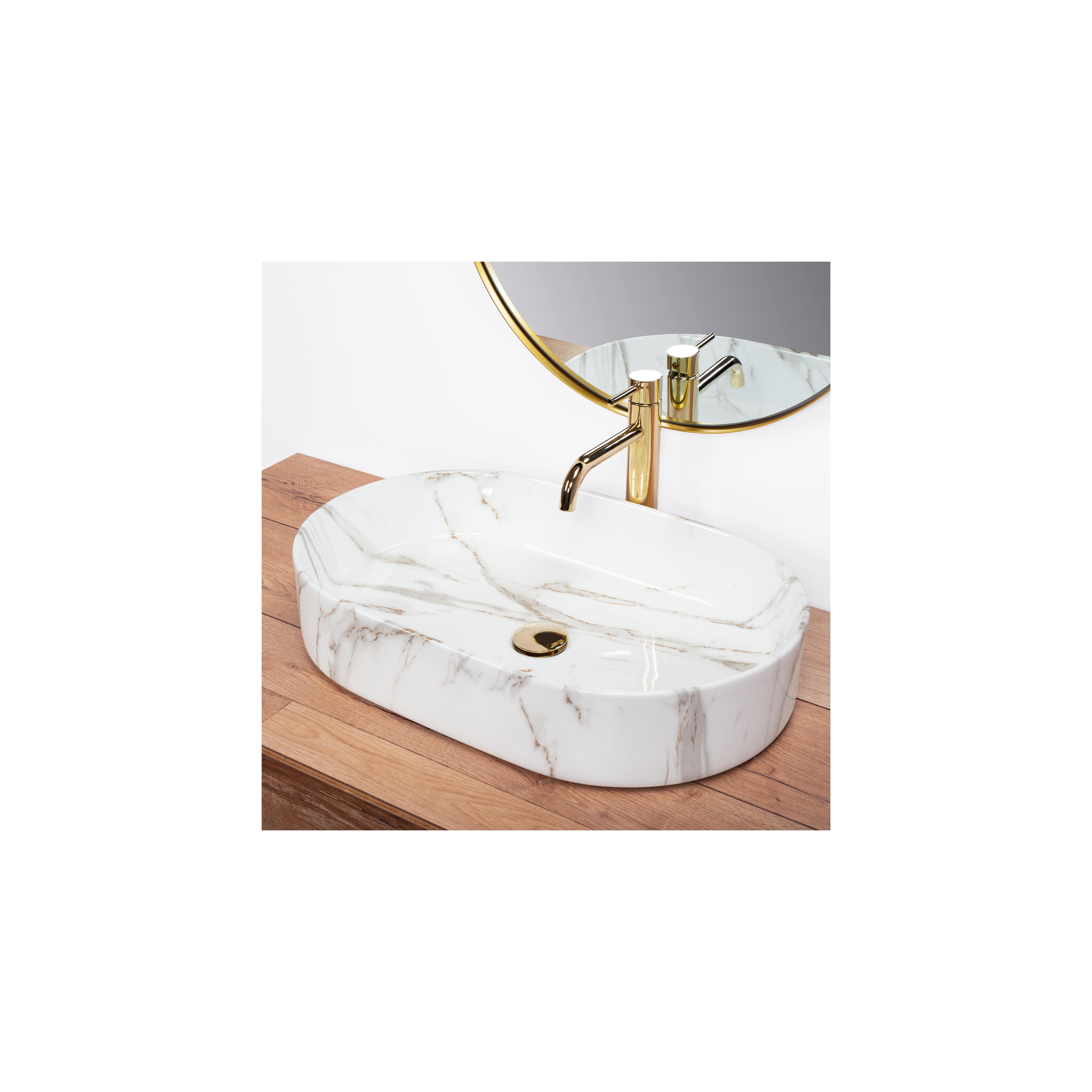 Aufsatzwaschbecken Rea Nadia Shiny Aiax