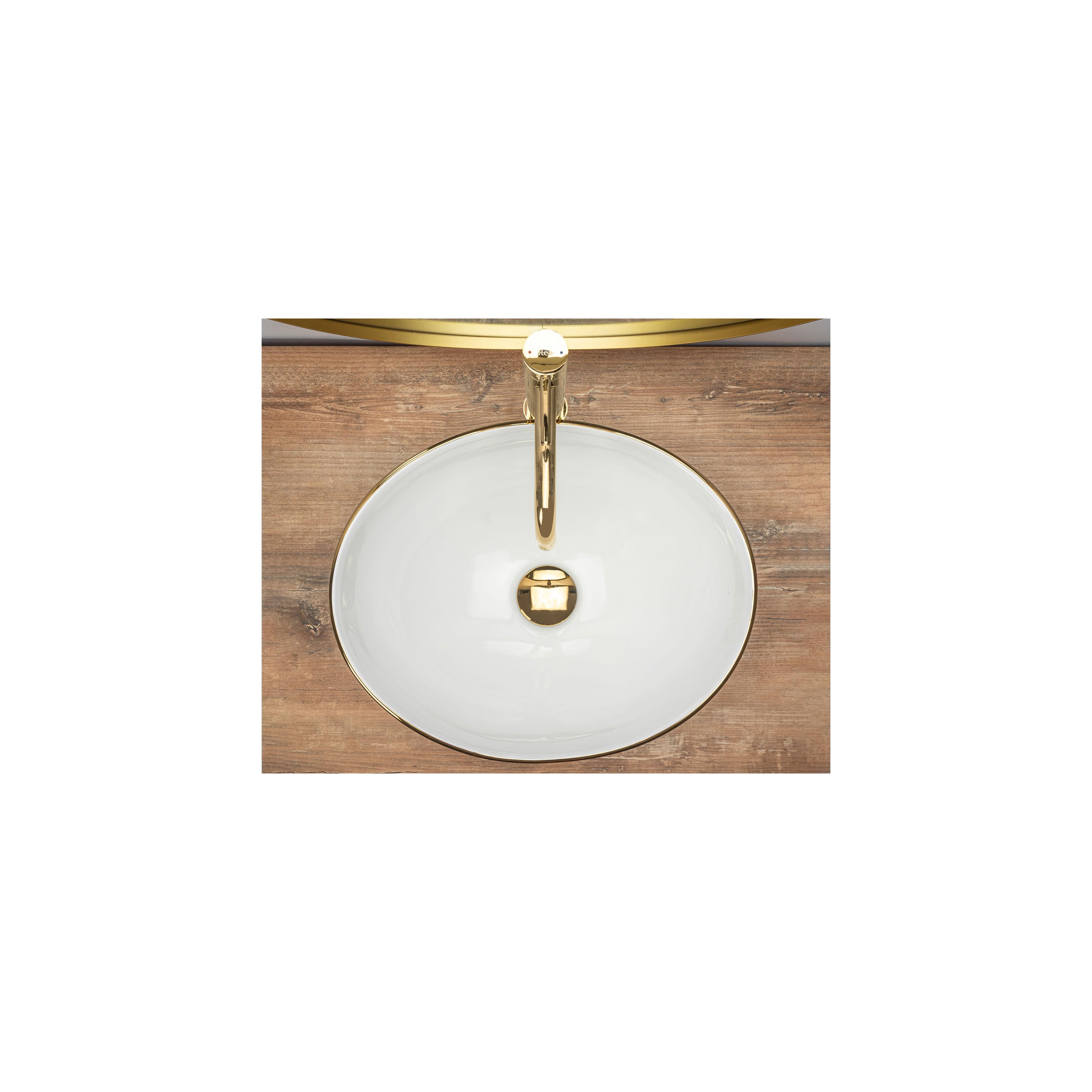 Countertop washbasin Rea Sofia Gold Edge