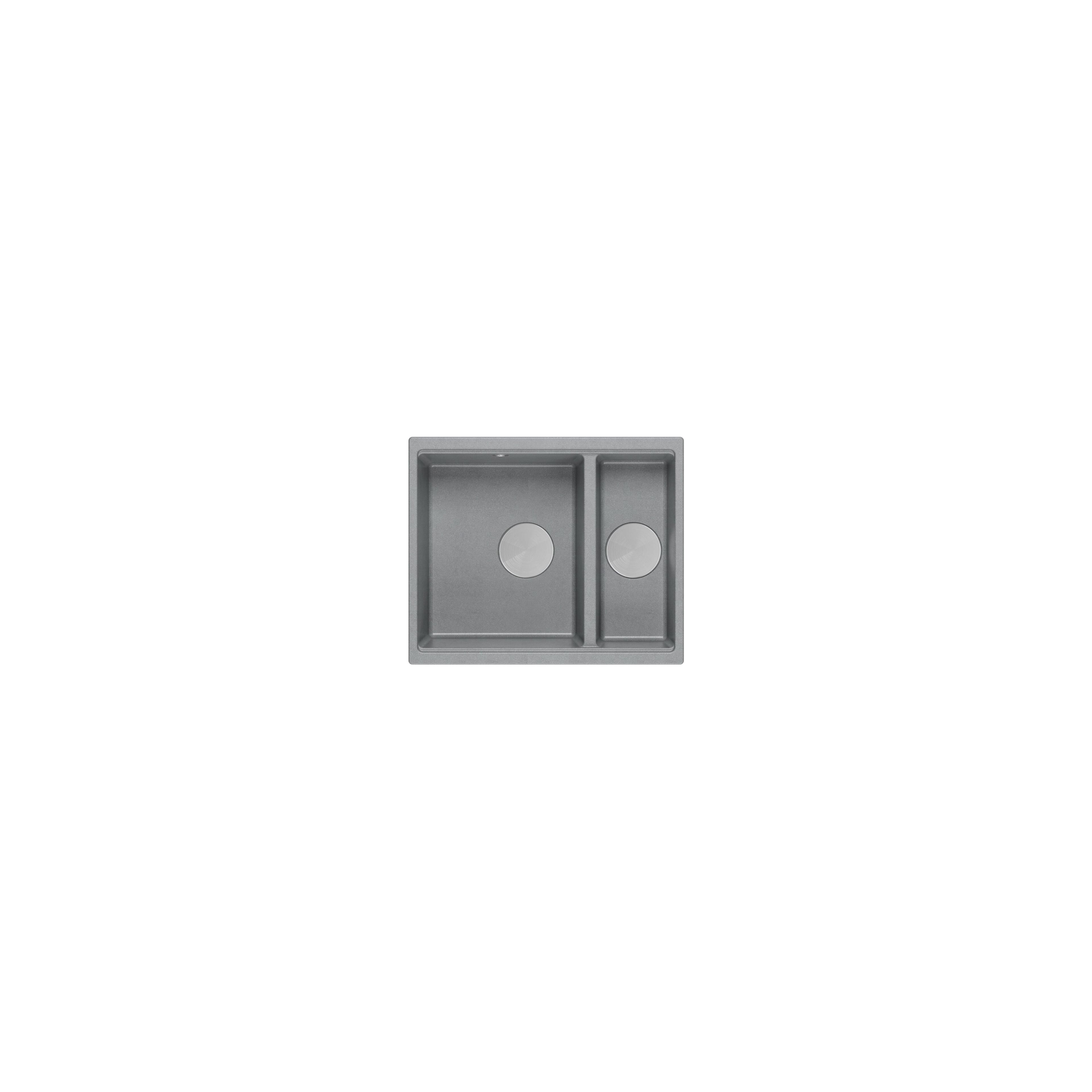 Granitspülbecken Logan 150 Grey Metallic