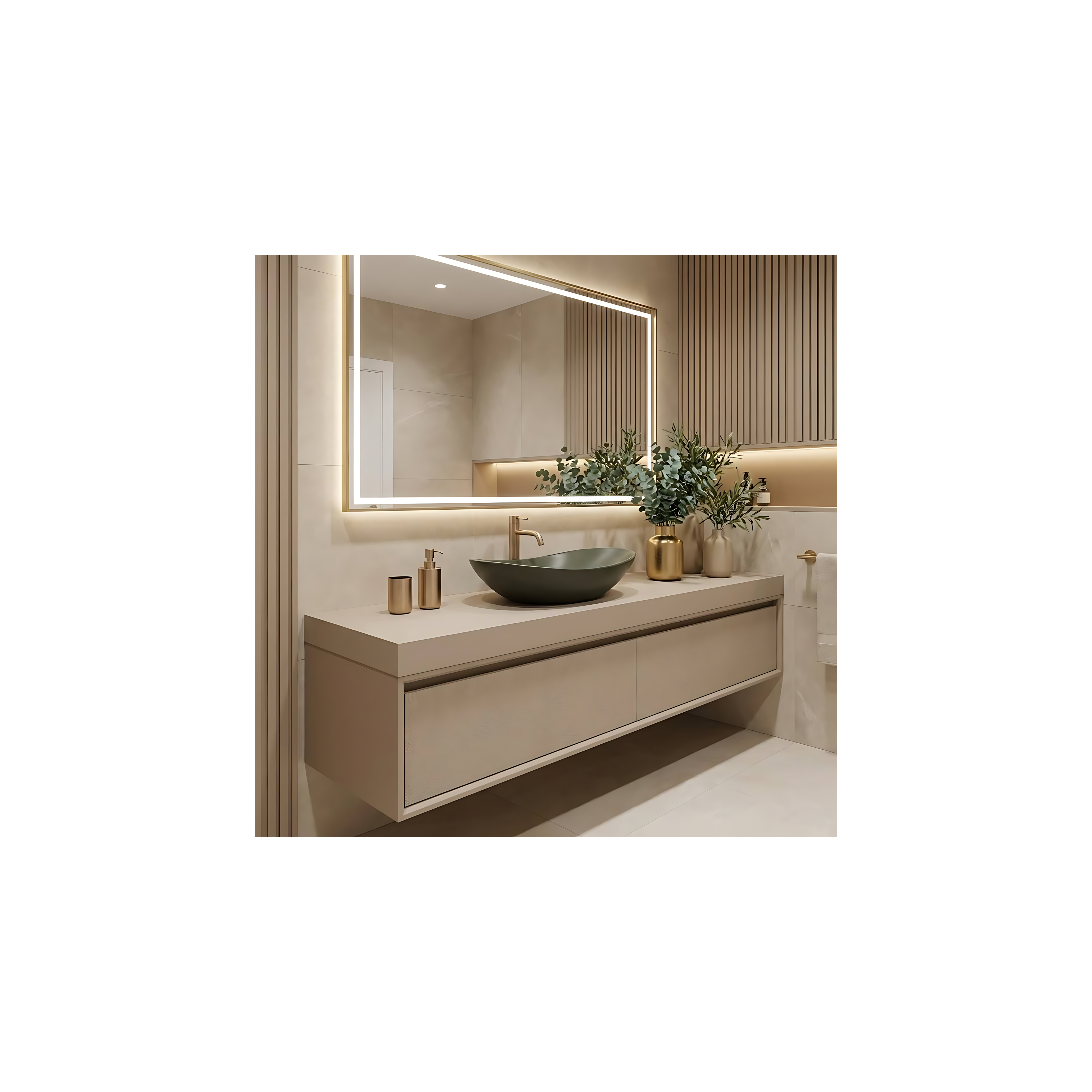 Countertop Basin Rea Royal Olive Matt