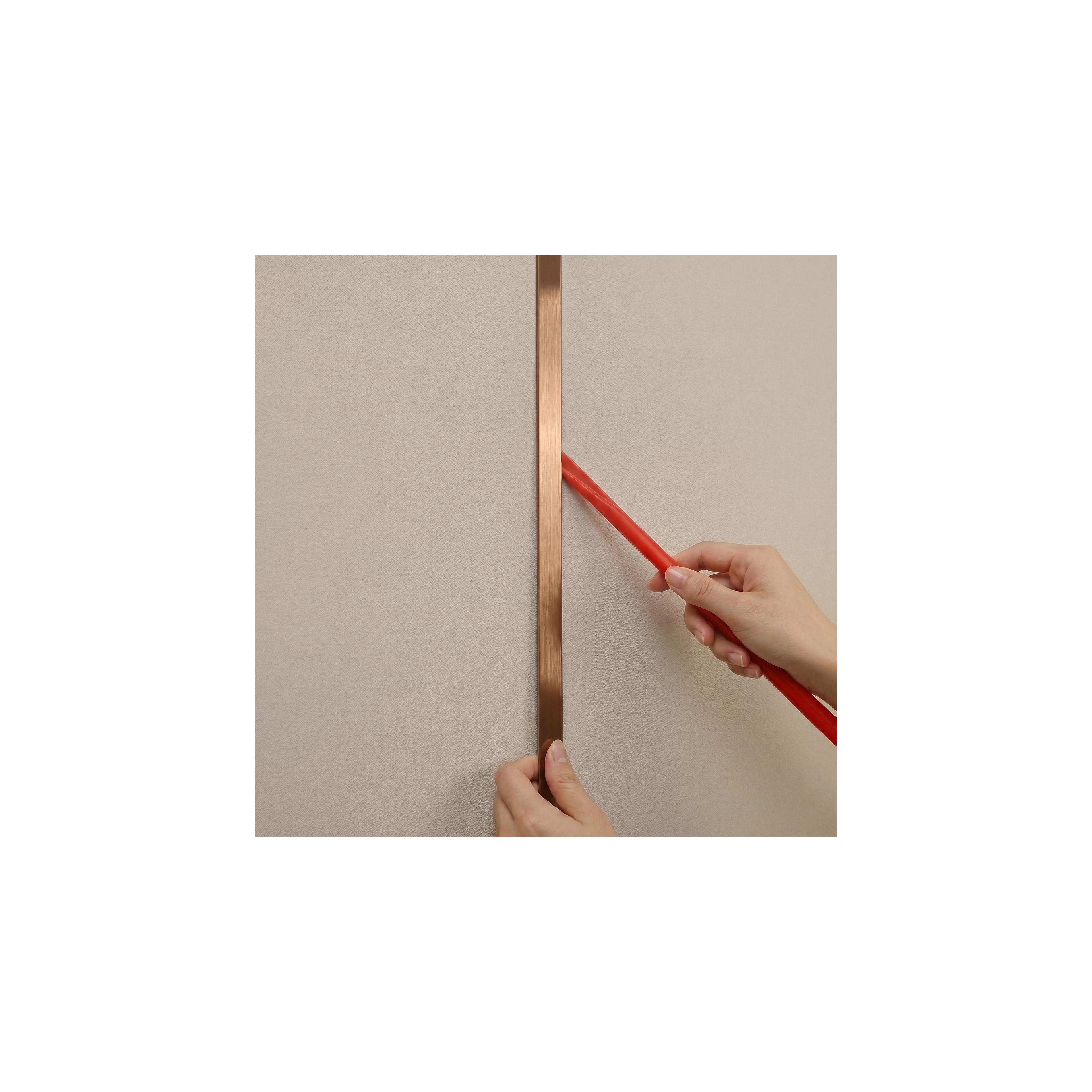 Selbstklebende Zierleiste Rea P14454A 2cm Brush Copper