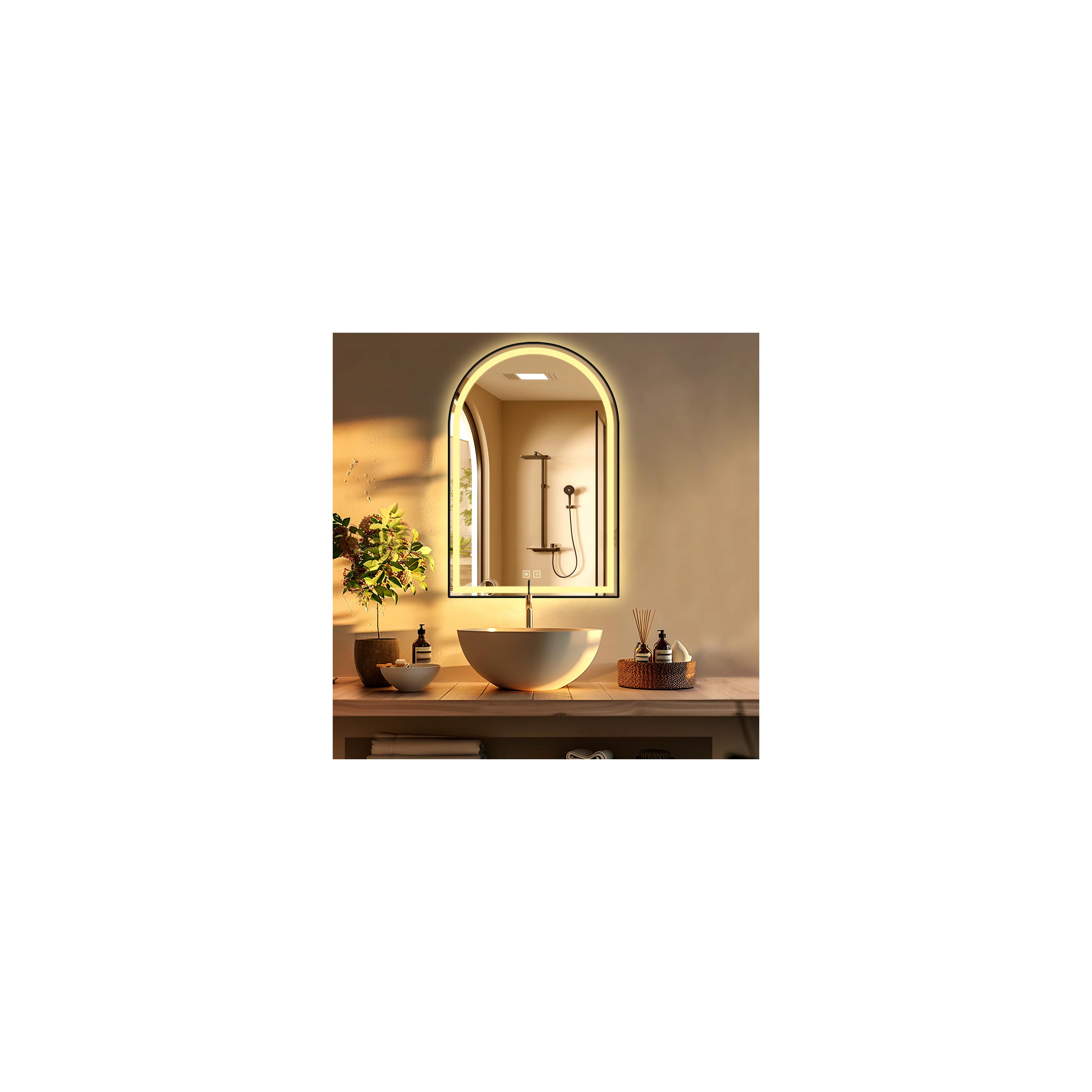 Miroir LED 60x100cm DASH BLACK