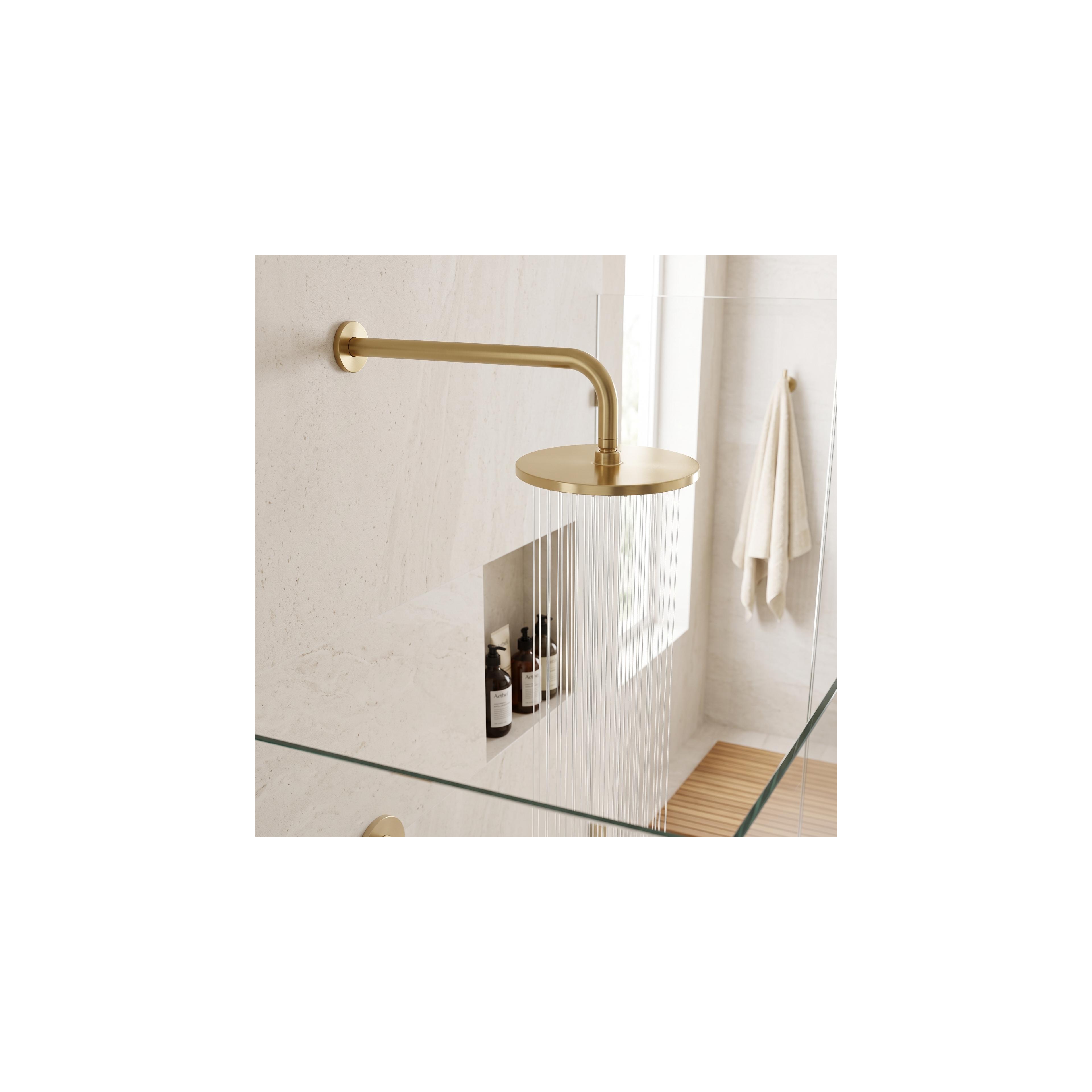 Duscharm rund REA JS-9021 40cm Brush gold