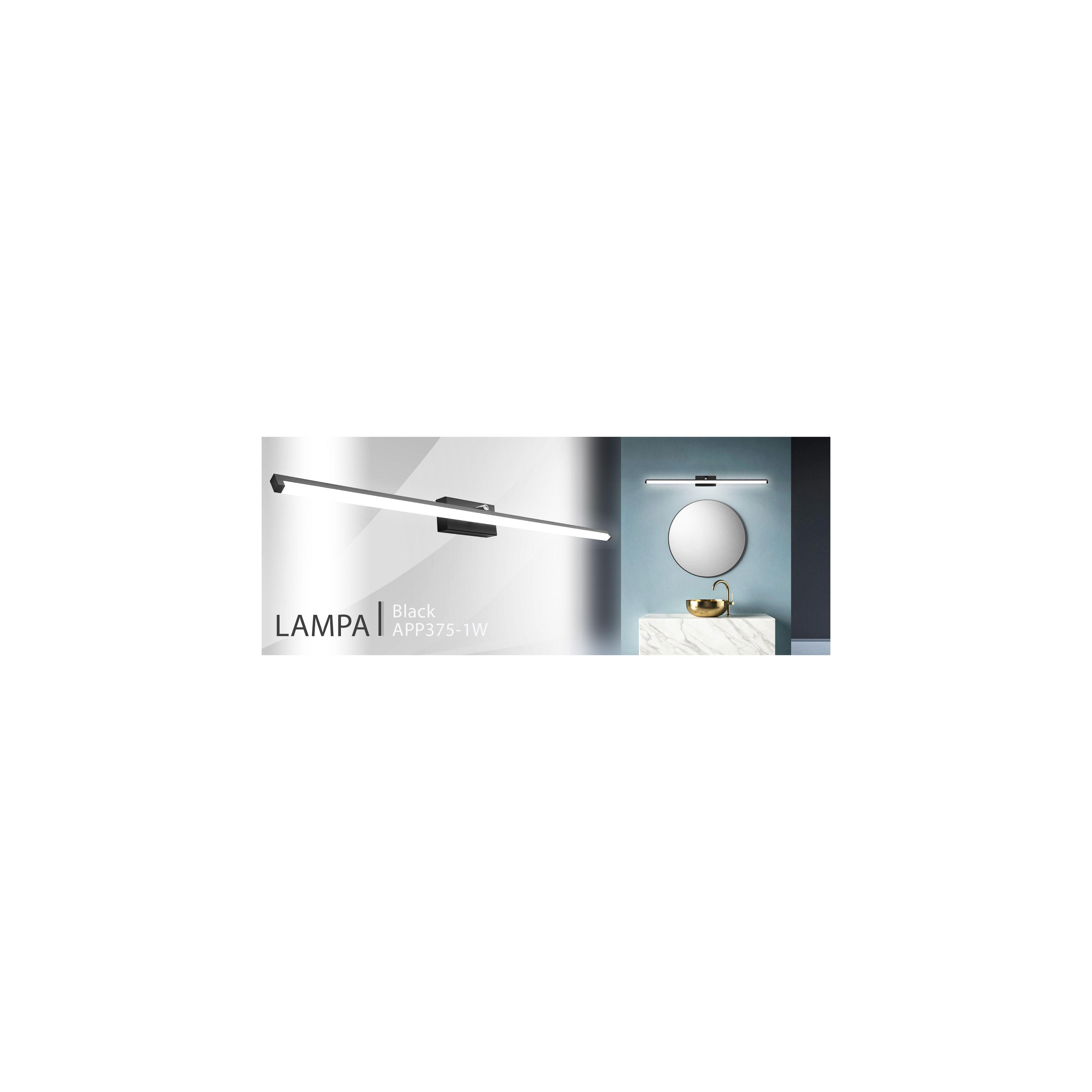Bathroom Lamp Sconce LED Above the mirror 20W 100CM APP375-1W Black