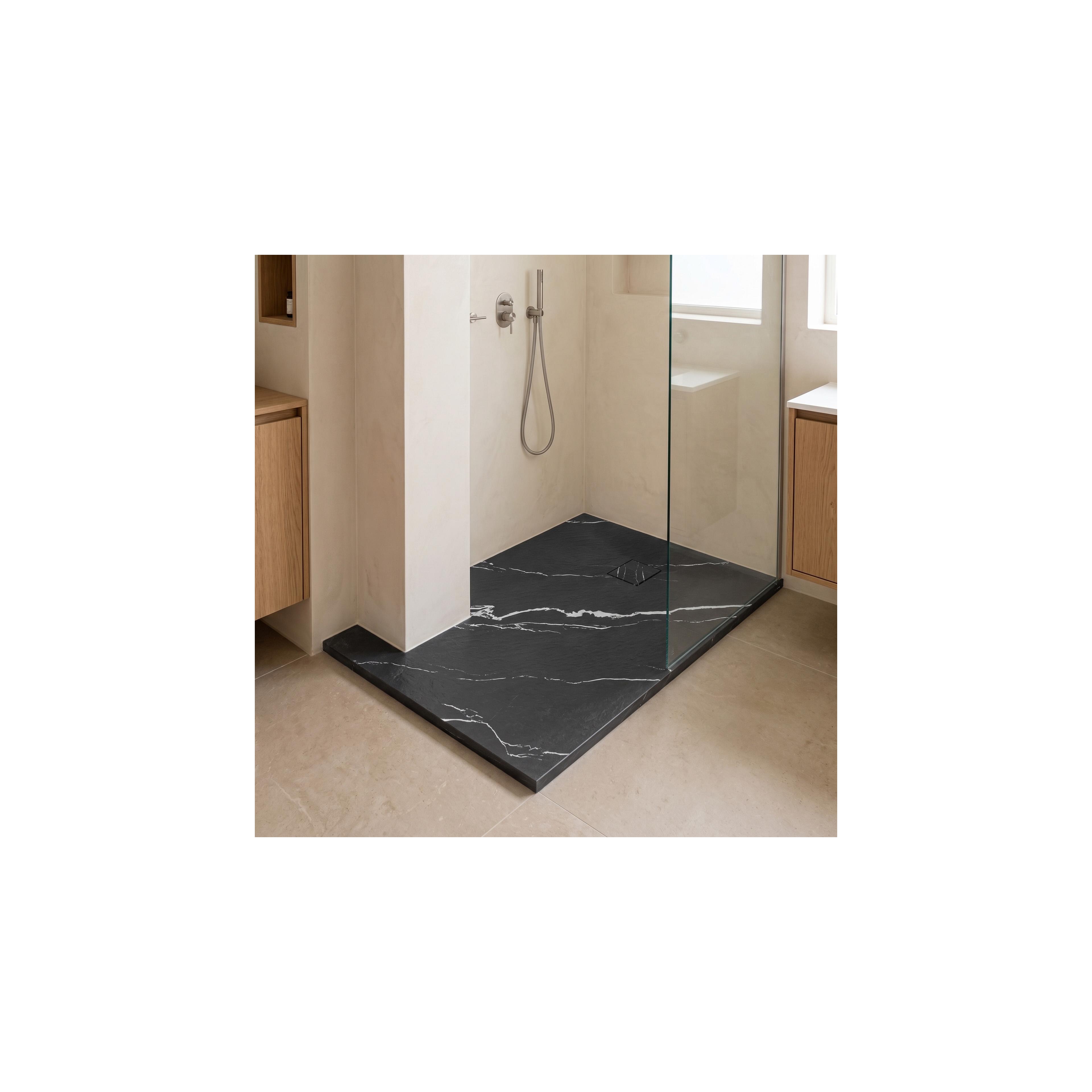 Duschtasse Magnum CARRARA BLACK 80x100