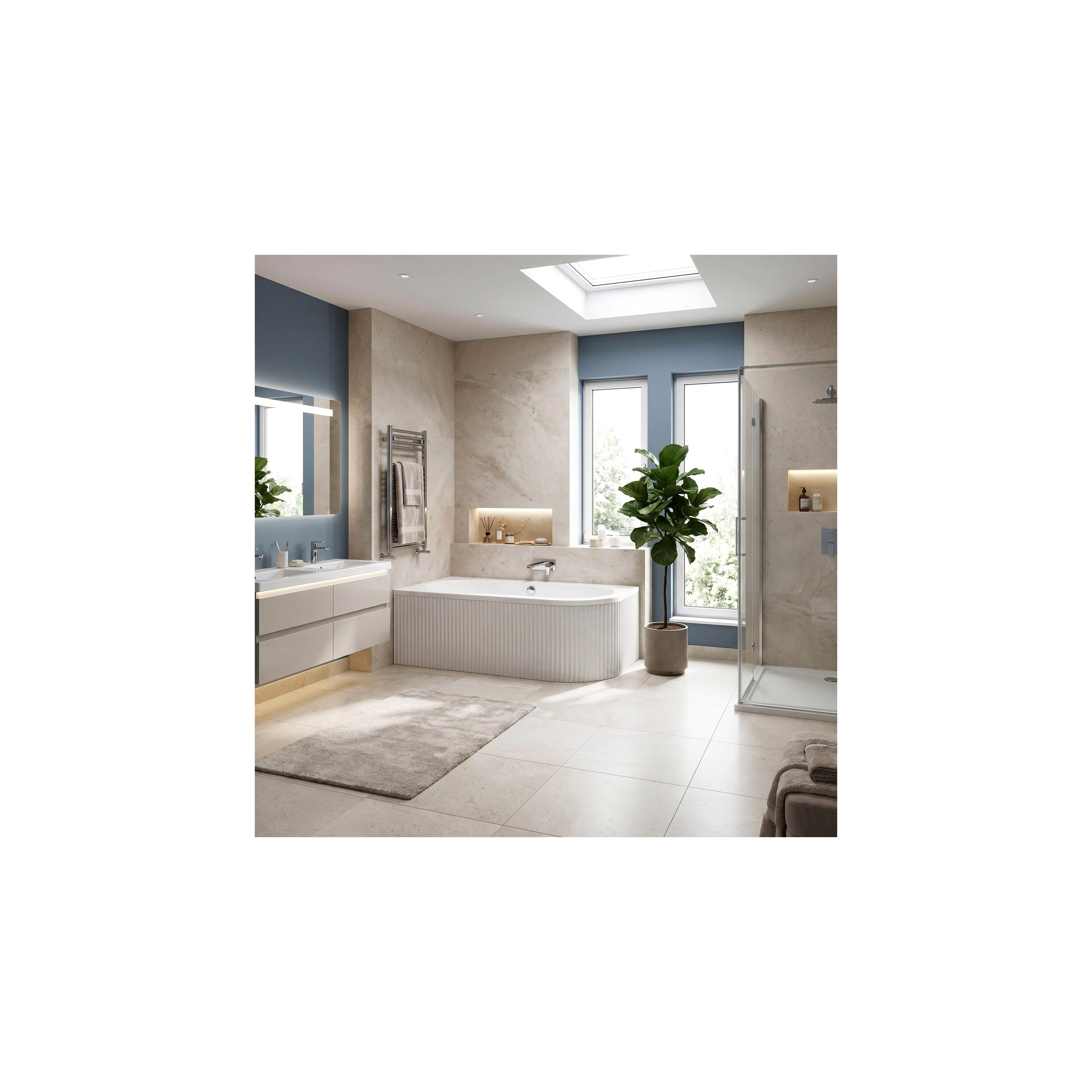 Acryl Eckbadewanne Rea Orion Stripe Left 160cm