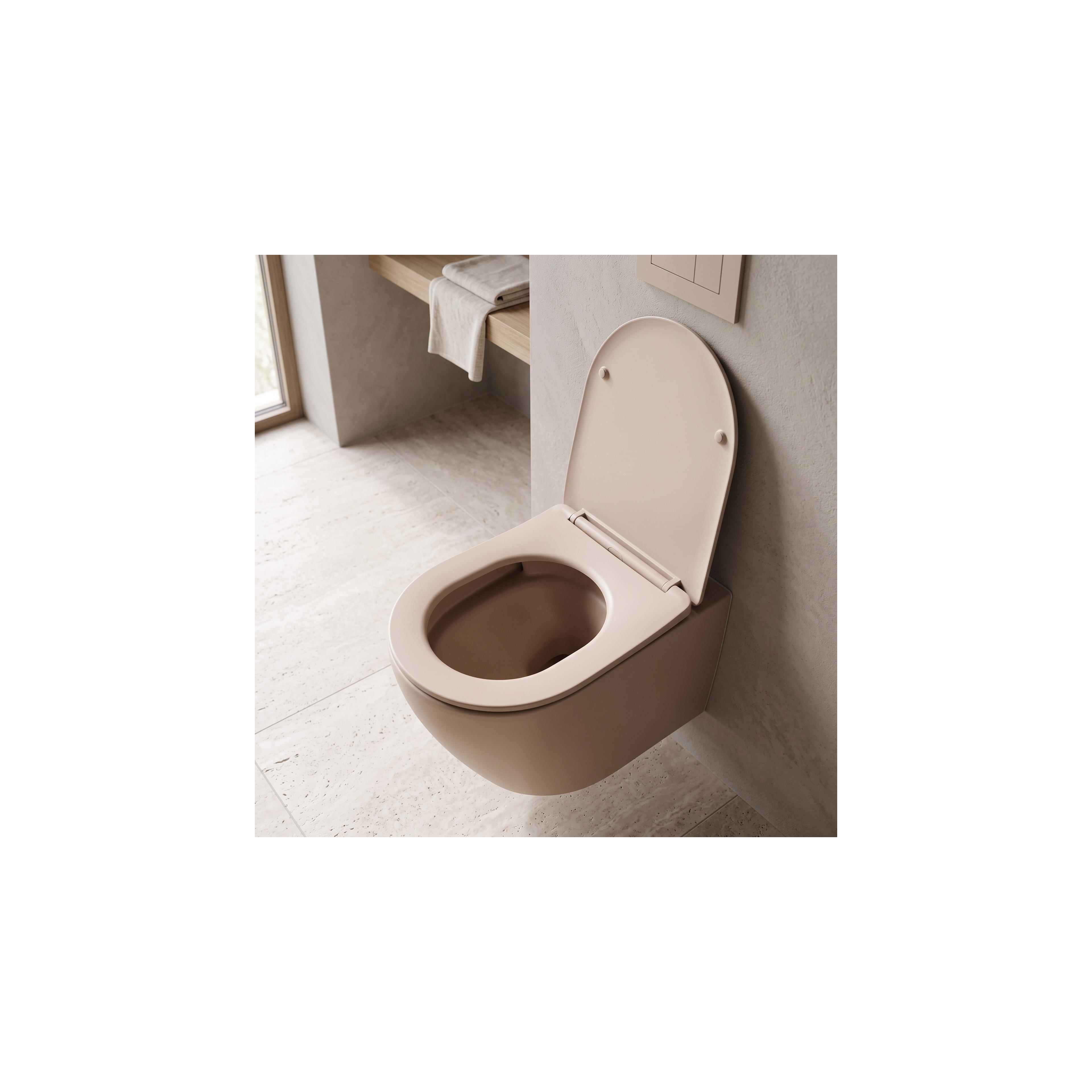 Wandhängendes WC REA Carlo Mini Tornado Mocca Matt