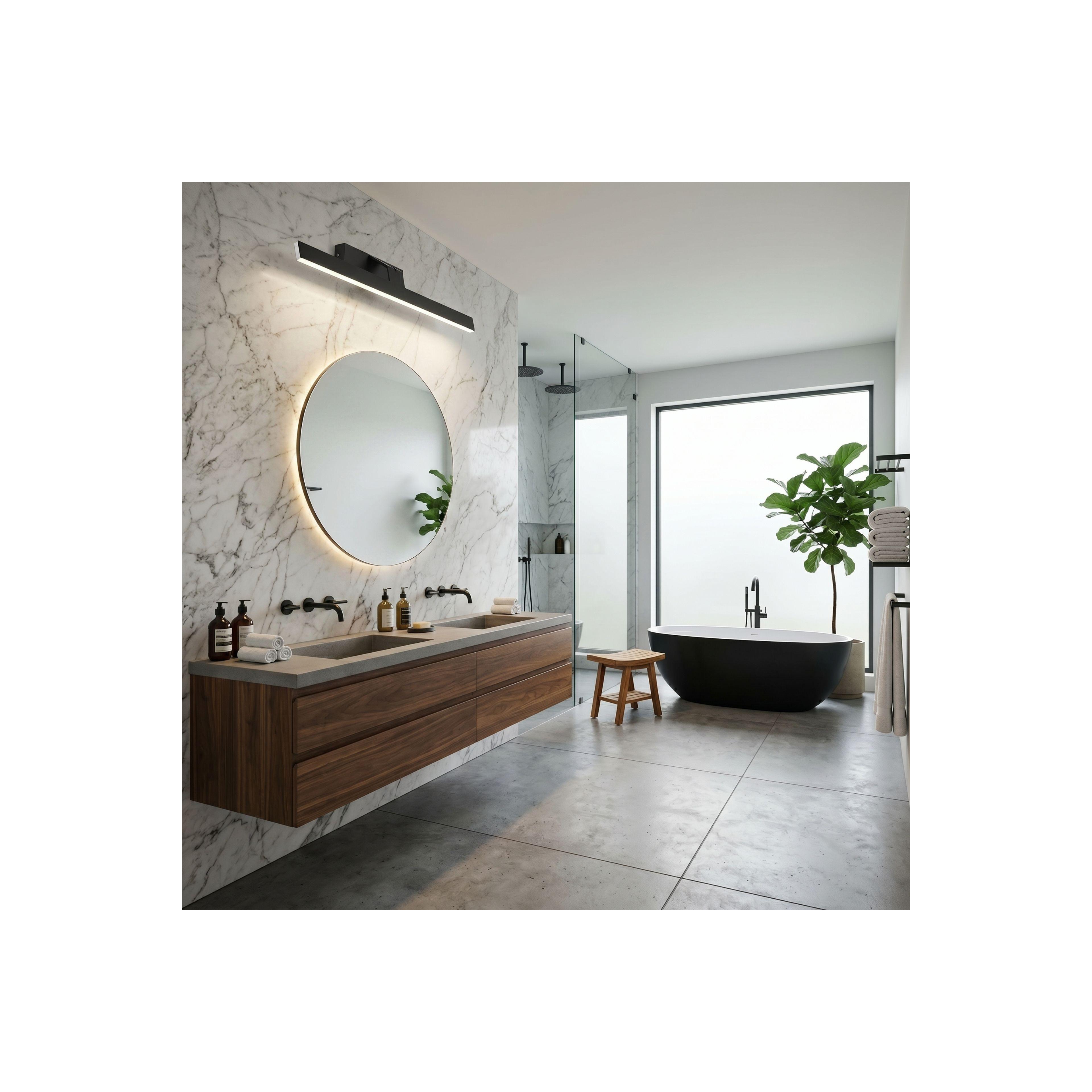 Bad LED-Wandleuchte SWE011-1W 58cm BLACK