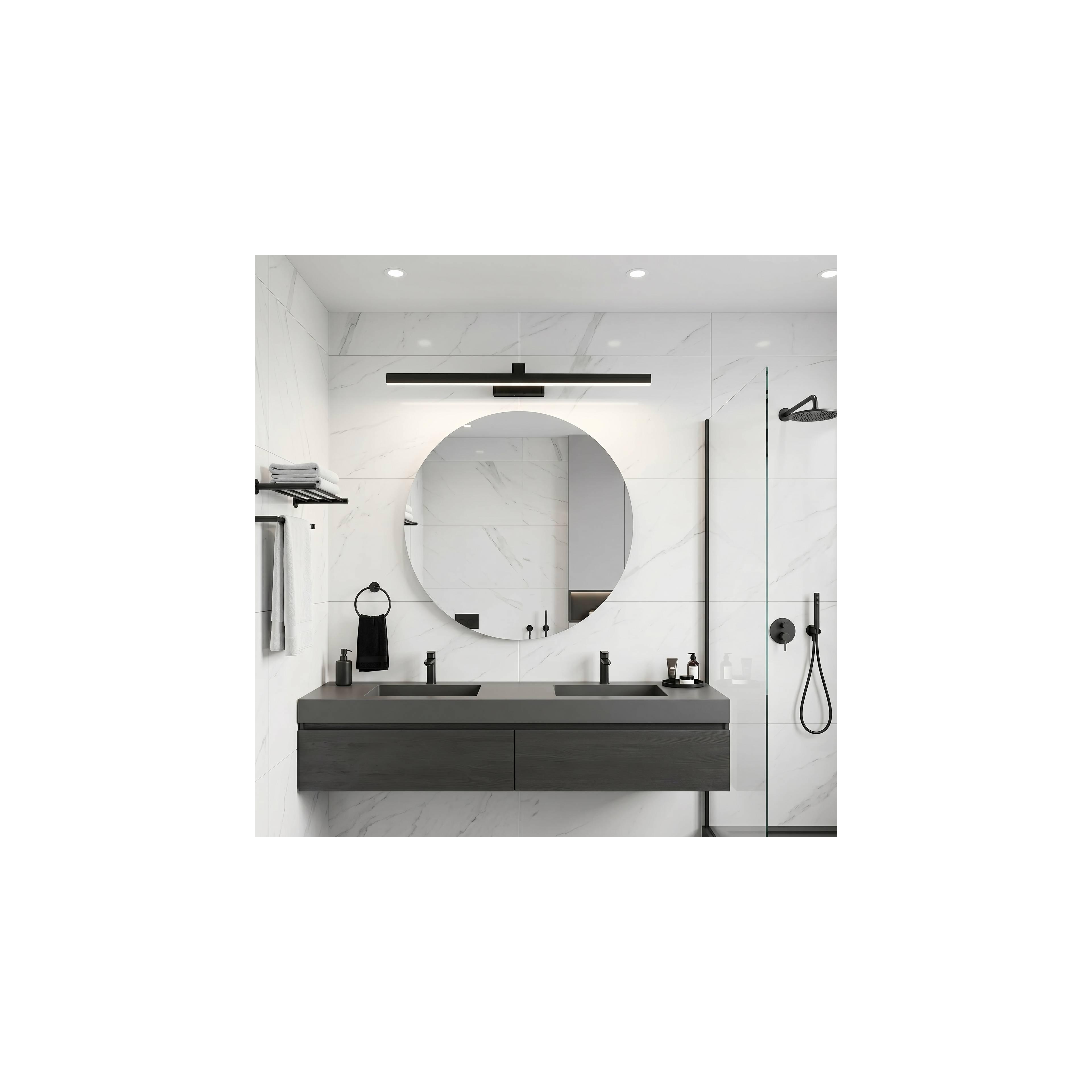Bad LED-Wandleuchte SWE012-1W 73cm BLACK