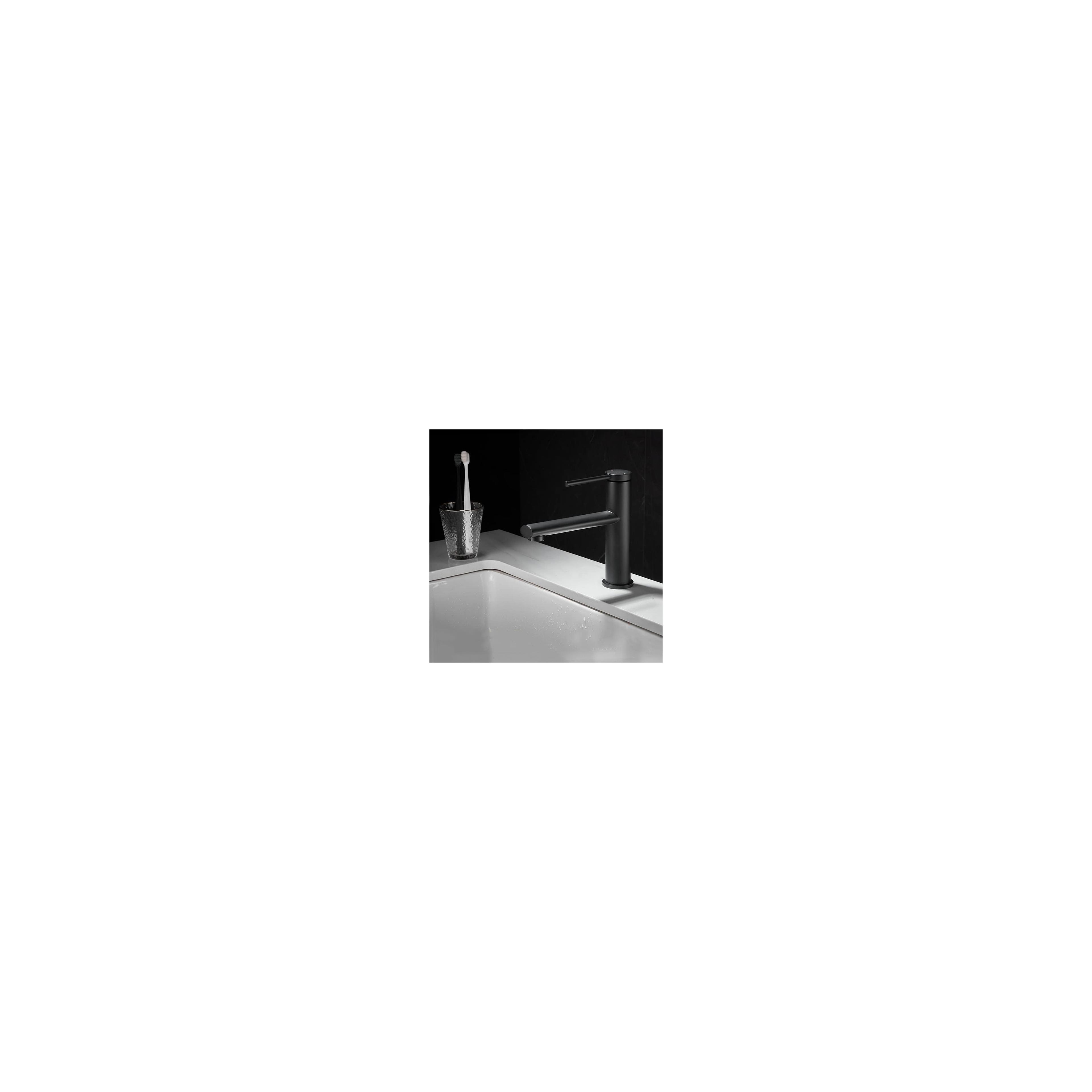 Waschbeckenarmatur Rea Oval Black Low