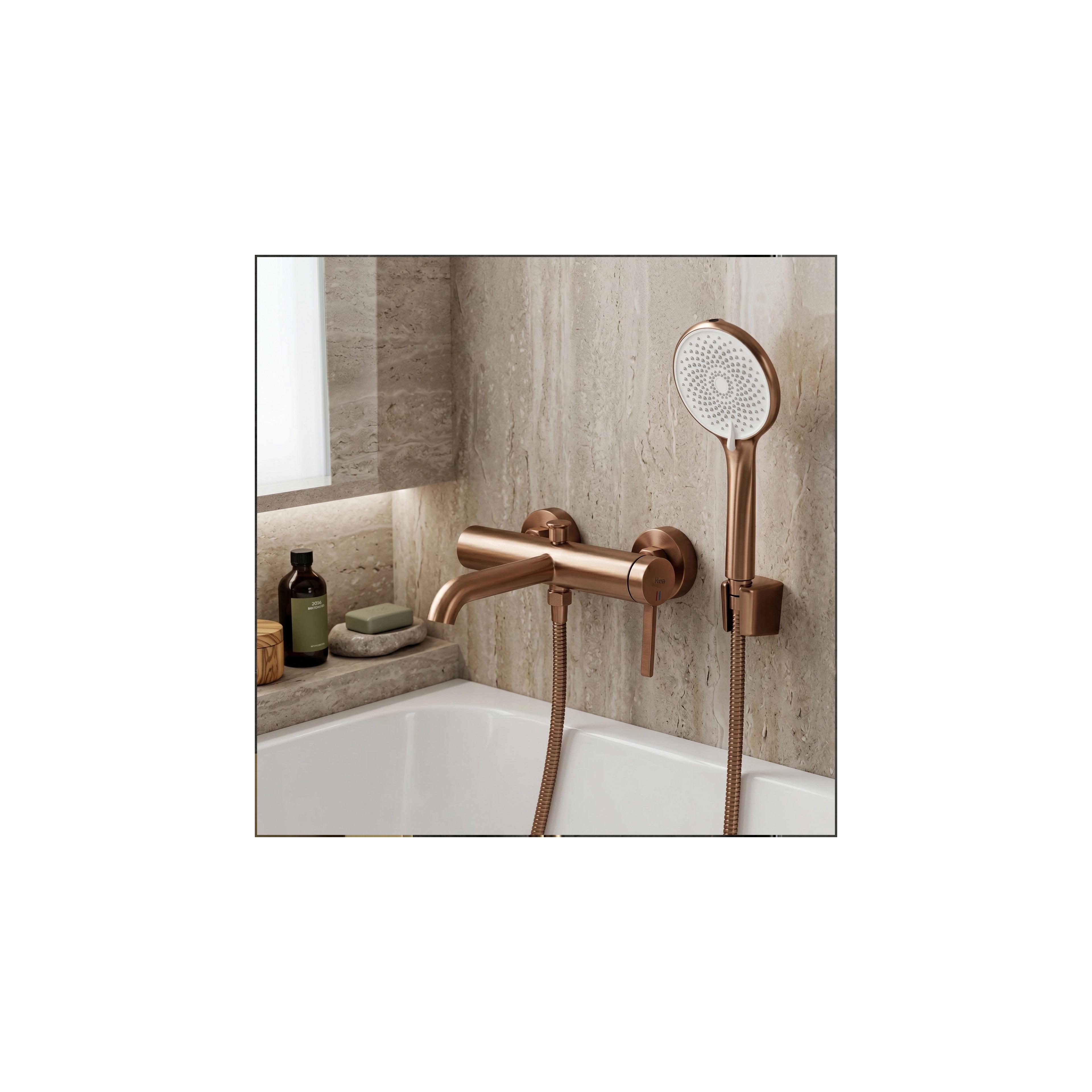 Shower handset REA JS-020 BRUSH COPPER