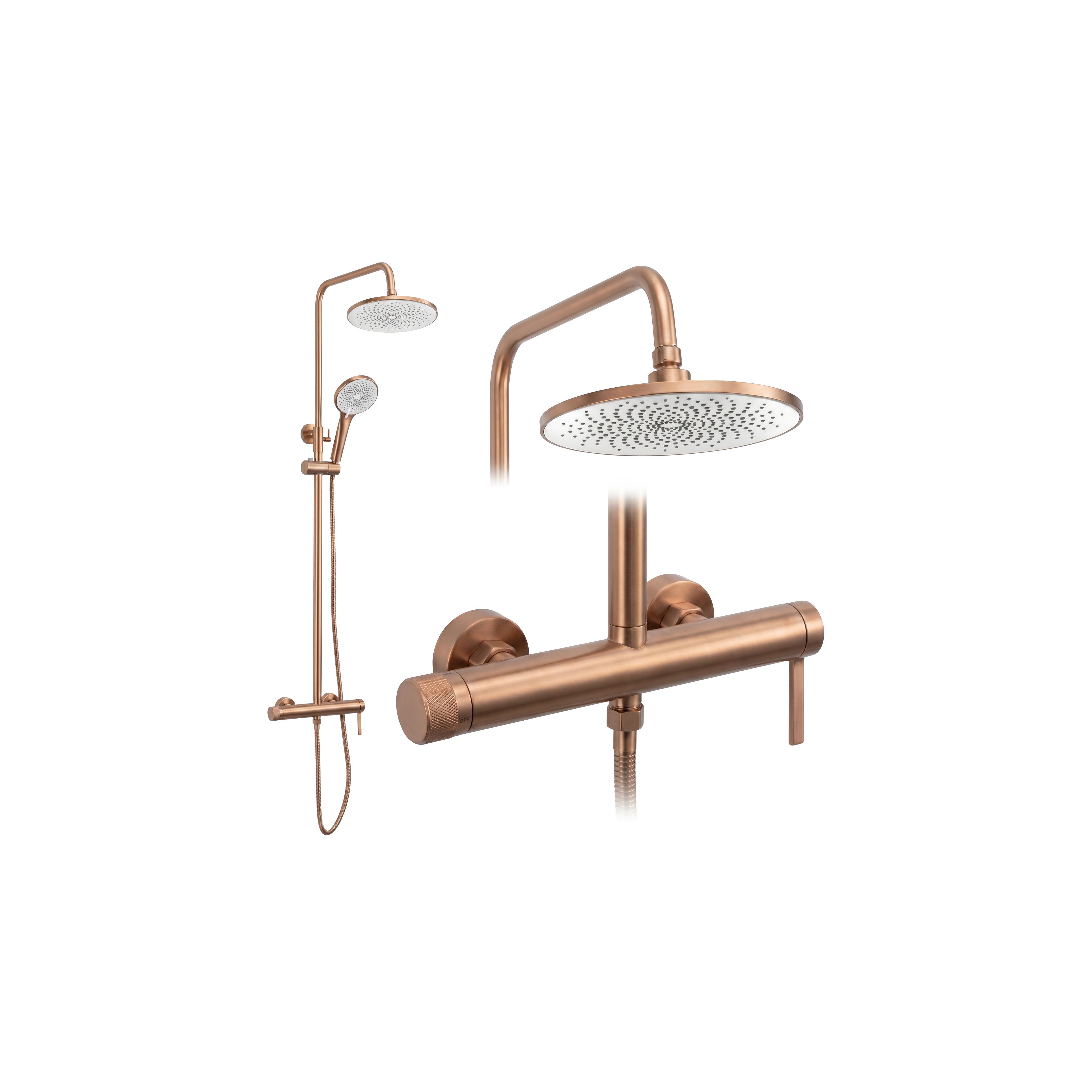Duschgarnitur Rea Rivo Brush Copper