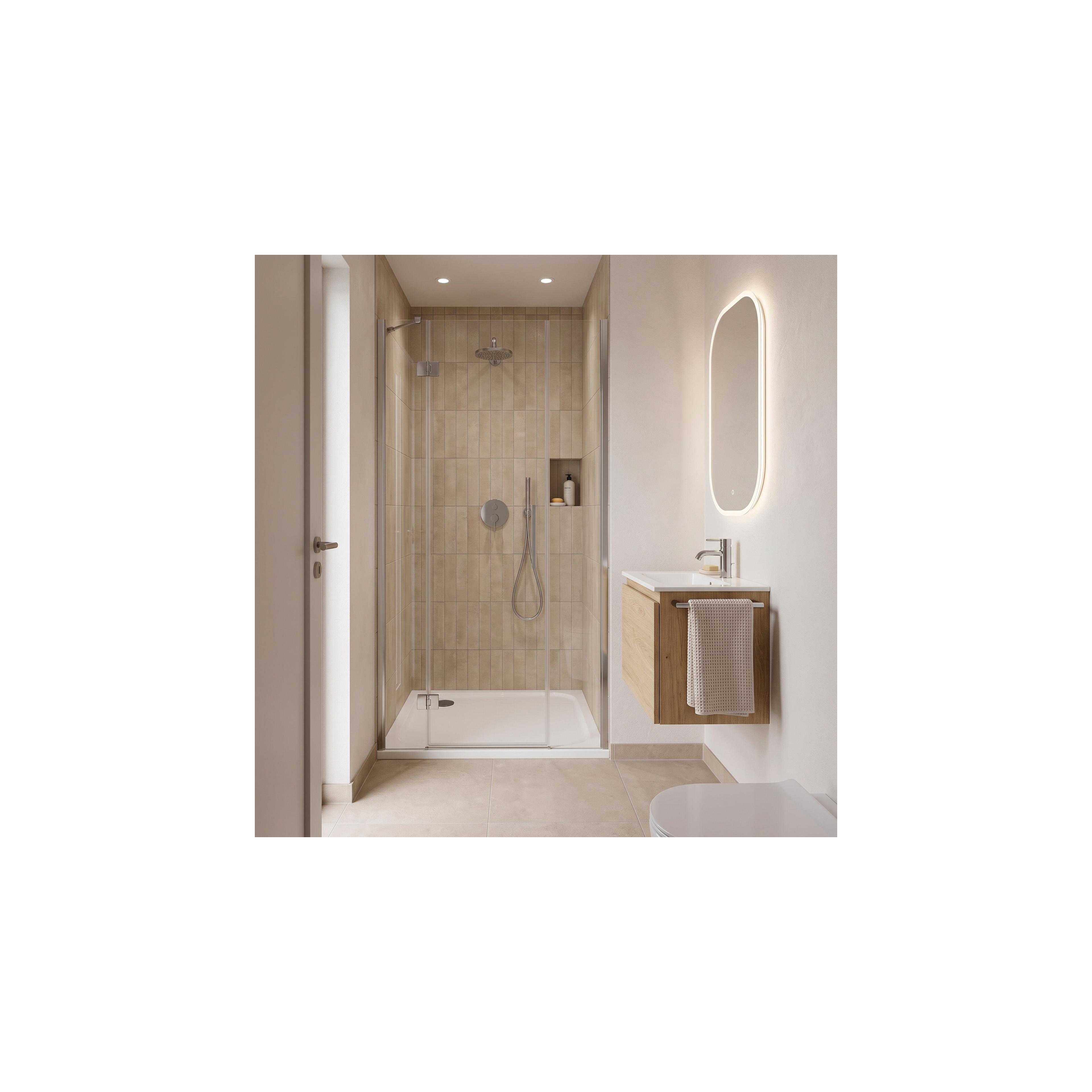 shower tray Rea Belmond White 80x80 Titan