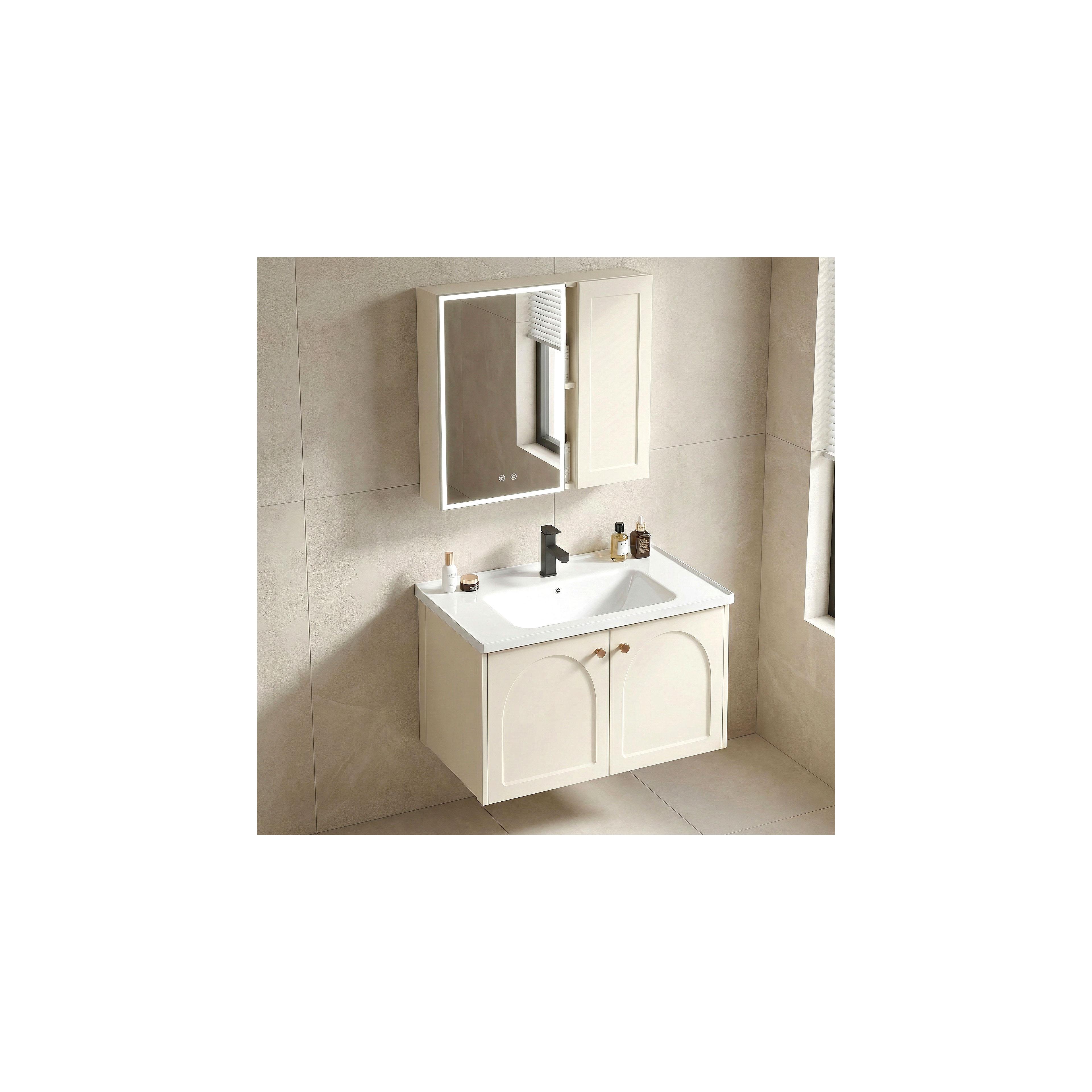 Fürdőszobabútor szett mosdóval Denver 60cm Creme
