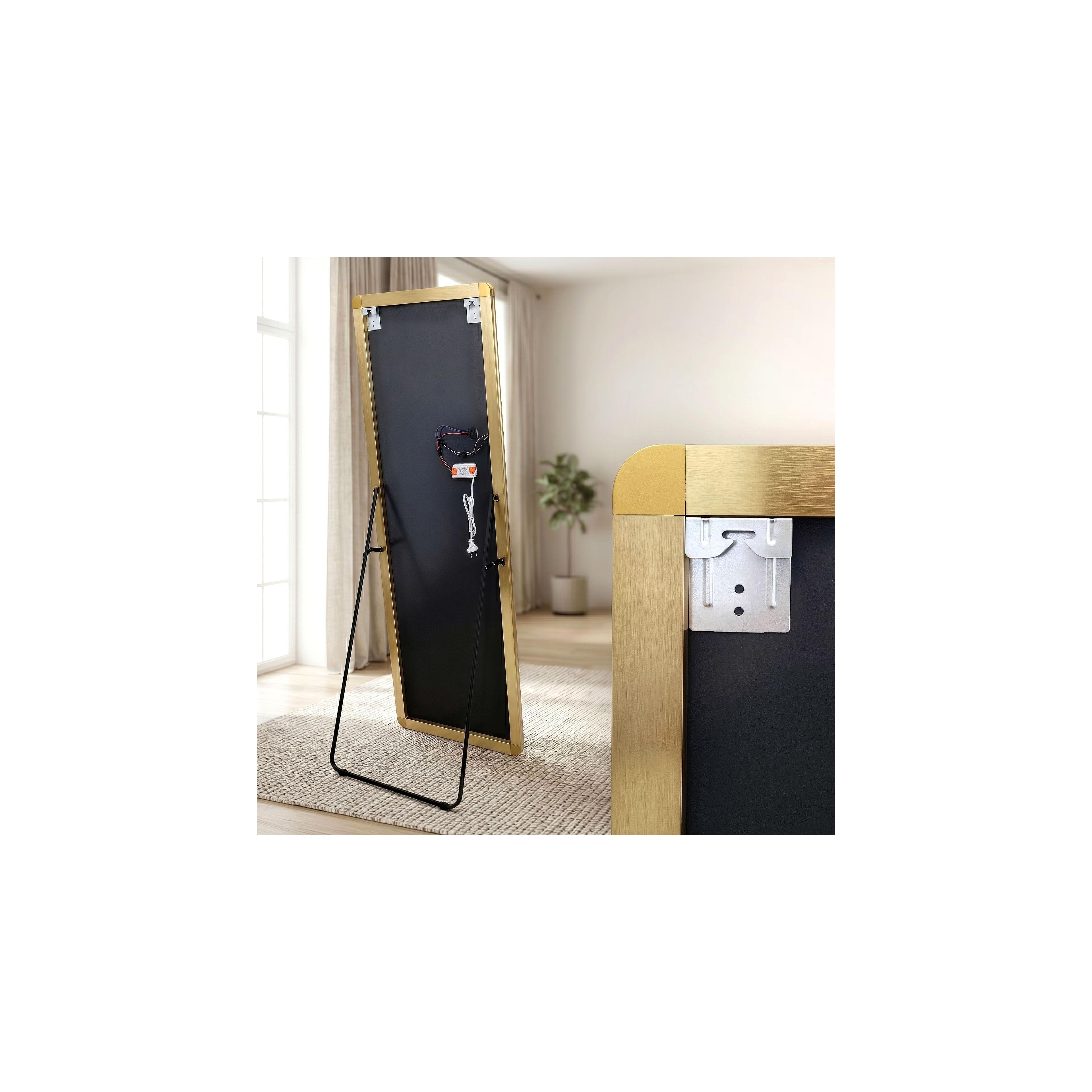 Veidrodis LED Classico 60x170cm Brush Gold
