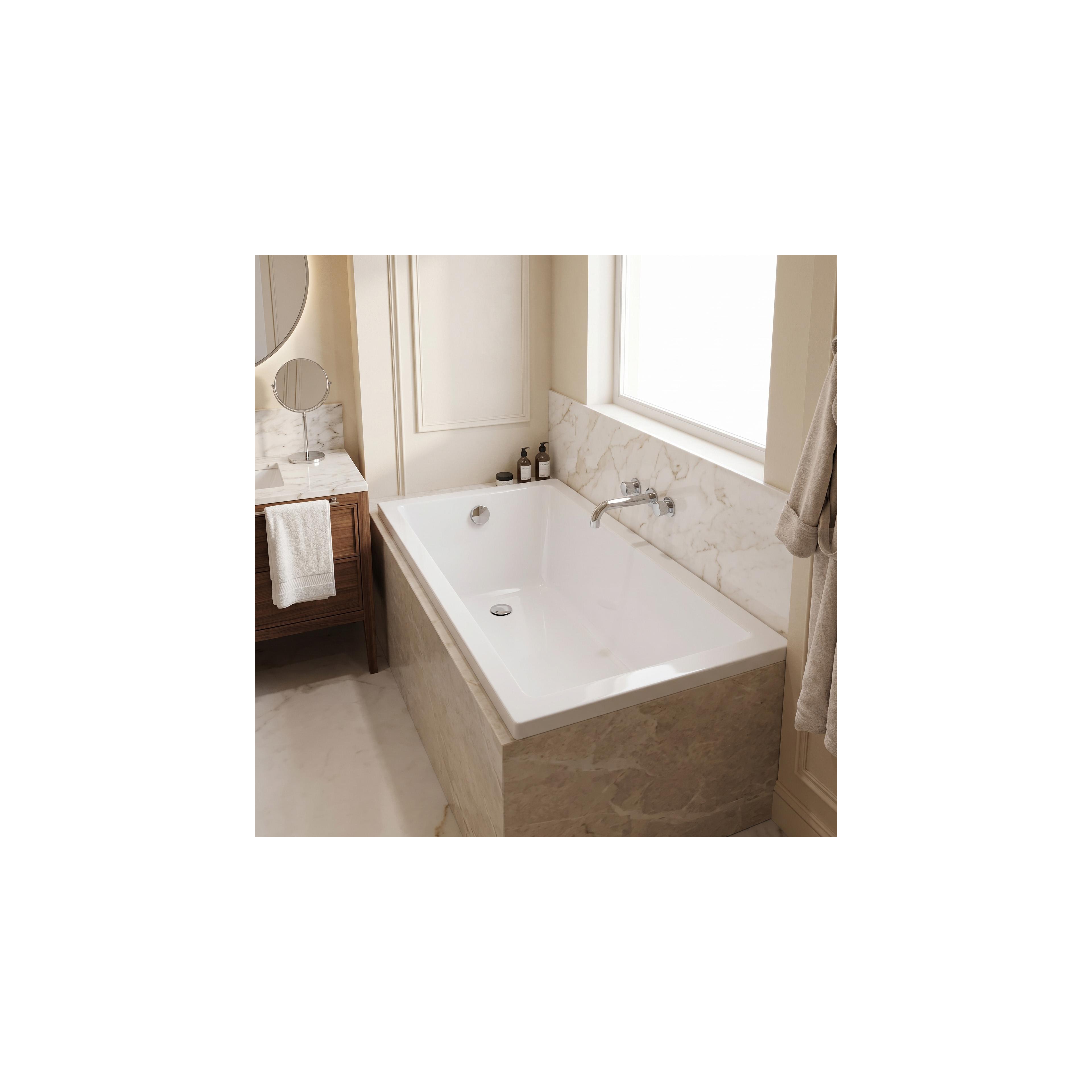 Inbyggt akrylbadkar Rea Catania 160