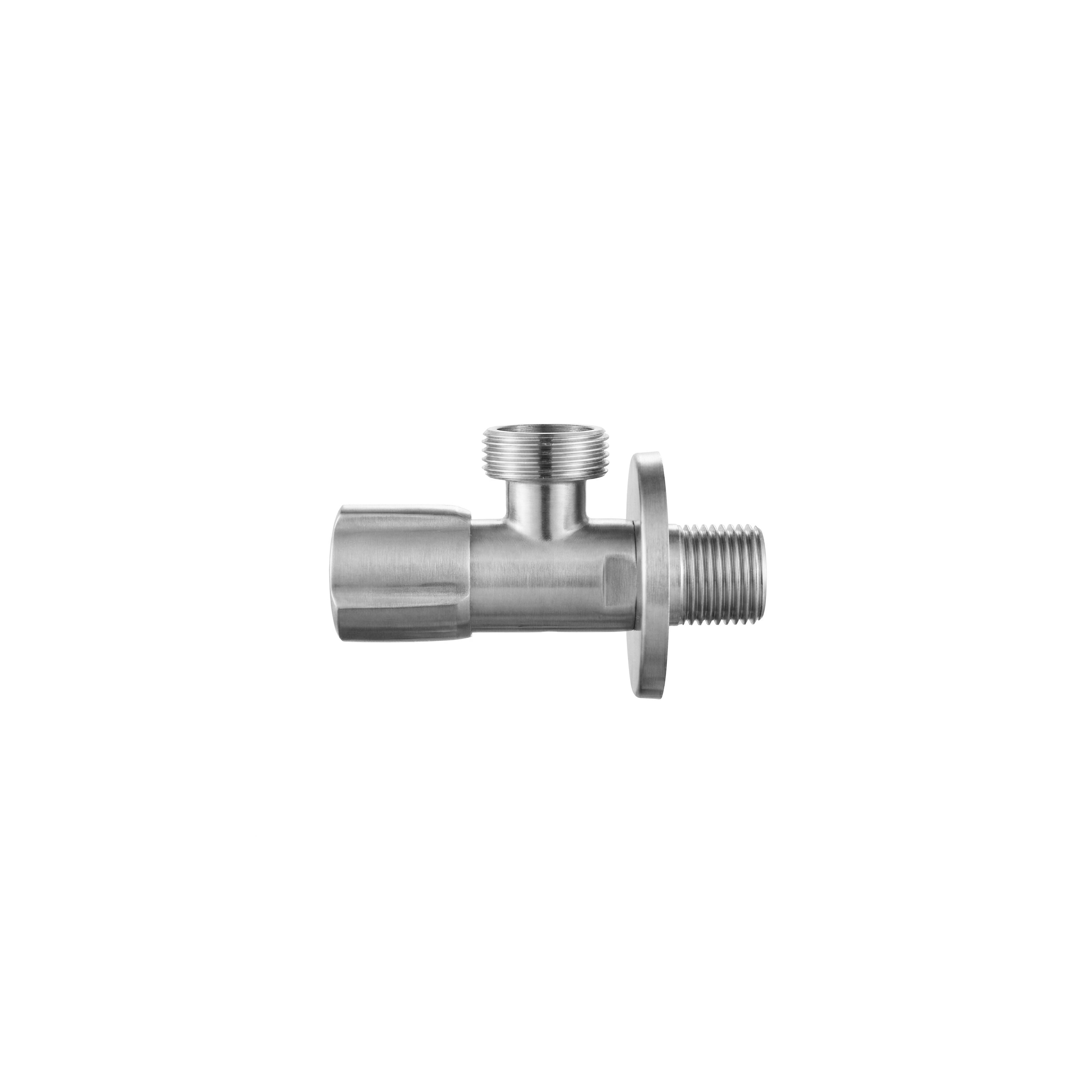 Ъглов вентил 02 1/2" x 3/4" Brush Nickle