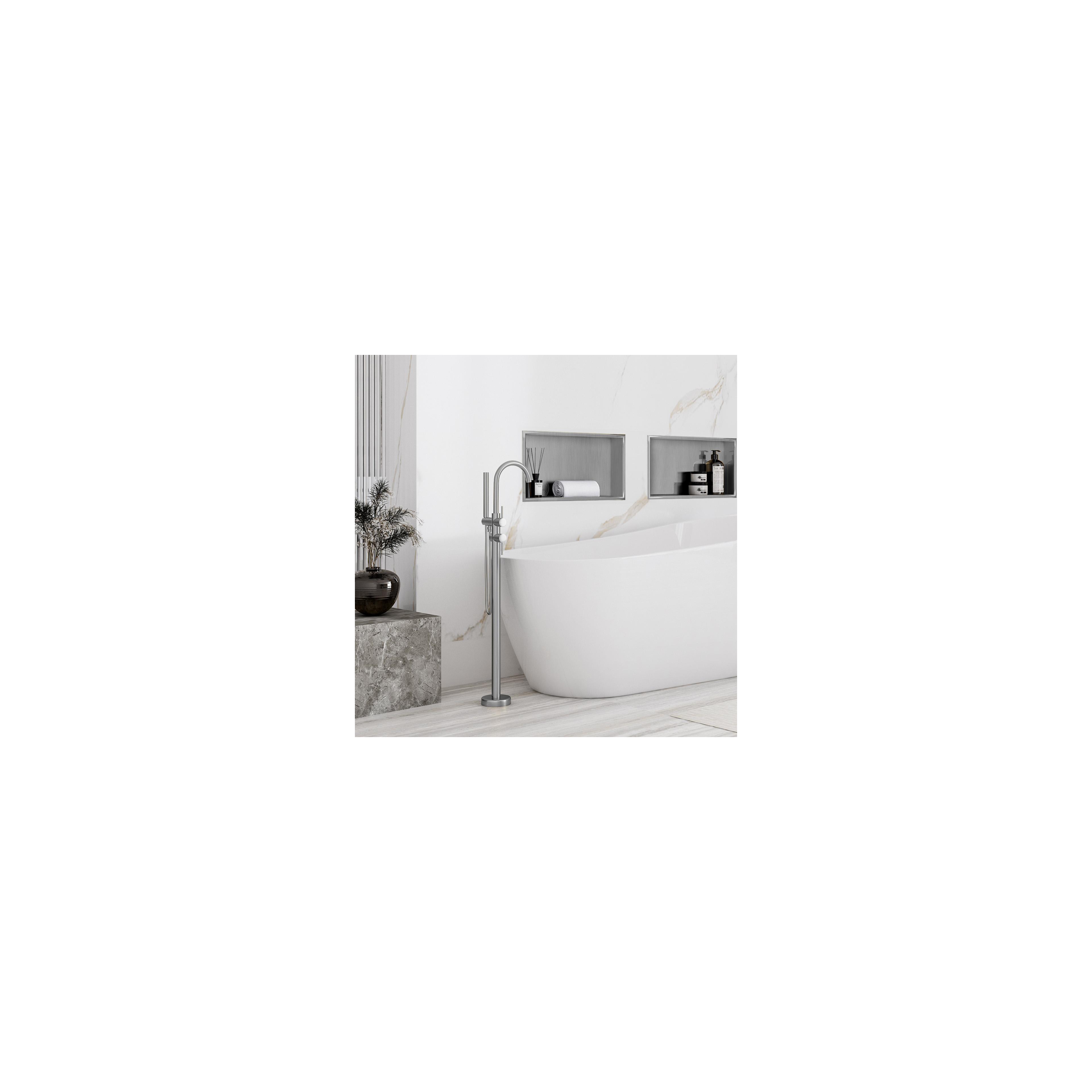 NISCHENREGAL BADEZIMMER 30x45 stahl gebürstet