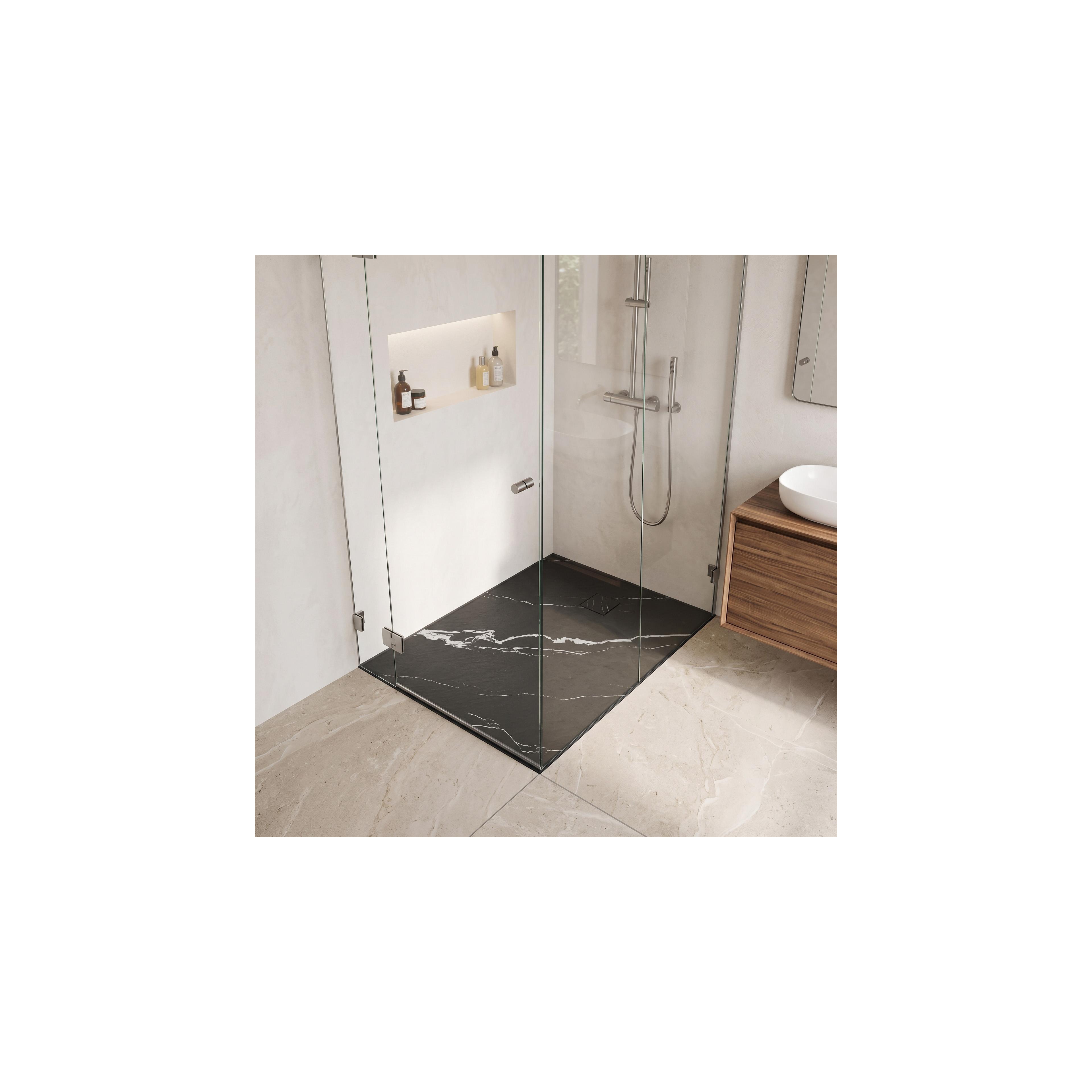 Duschtasse Magnum CARRARA BLACK 80x100