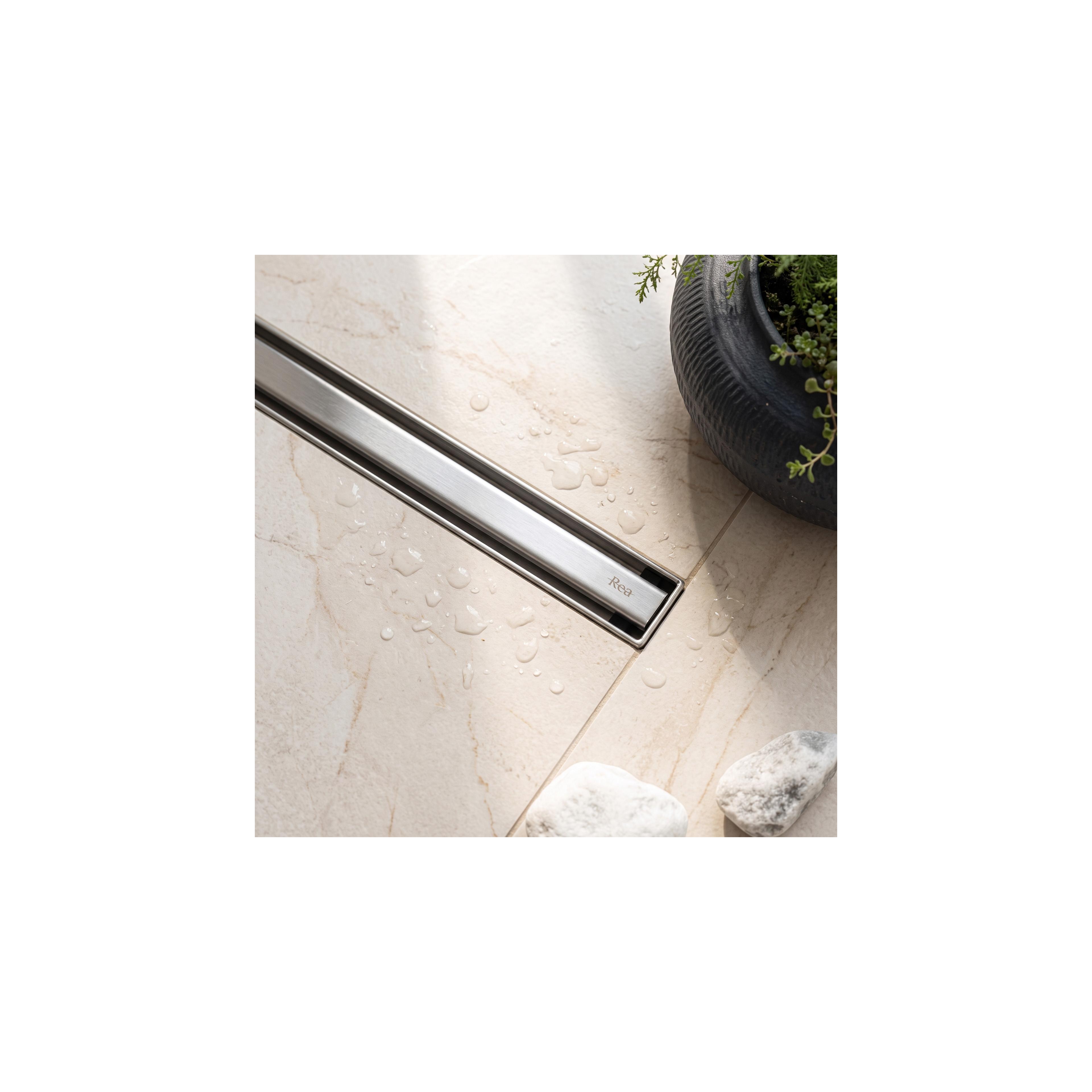 Трап для душа Rea Neo Slim Pro Nickel Brush INOX 70