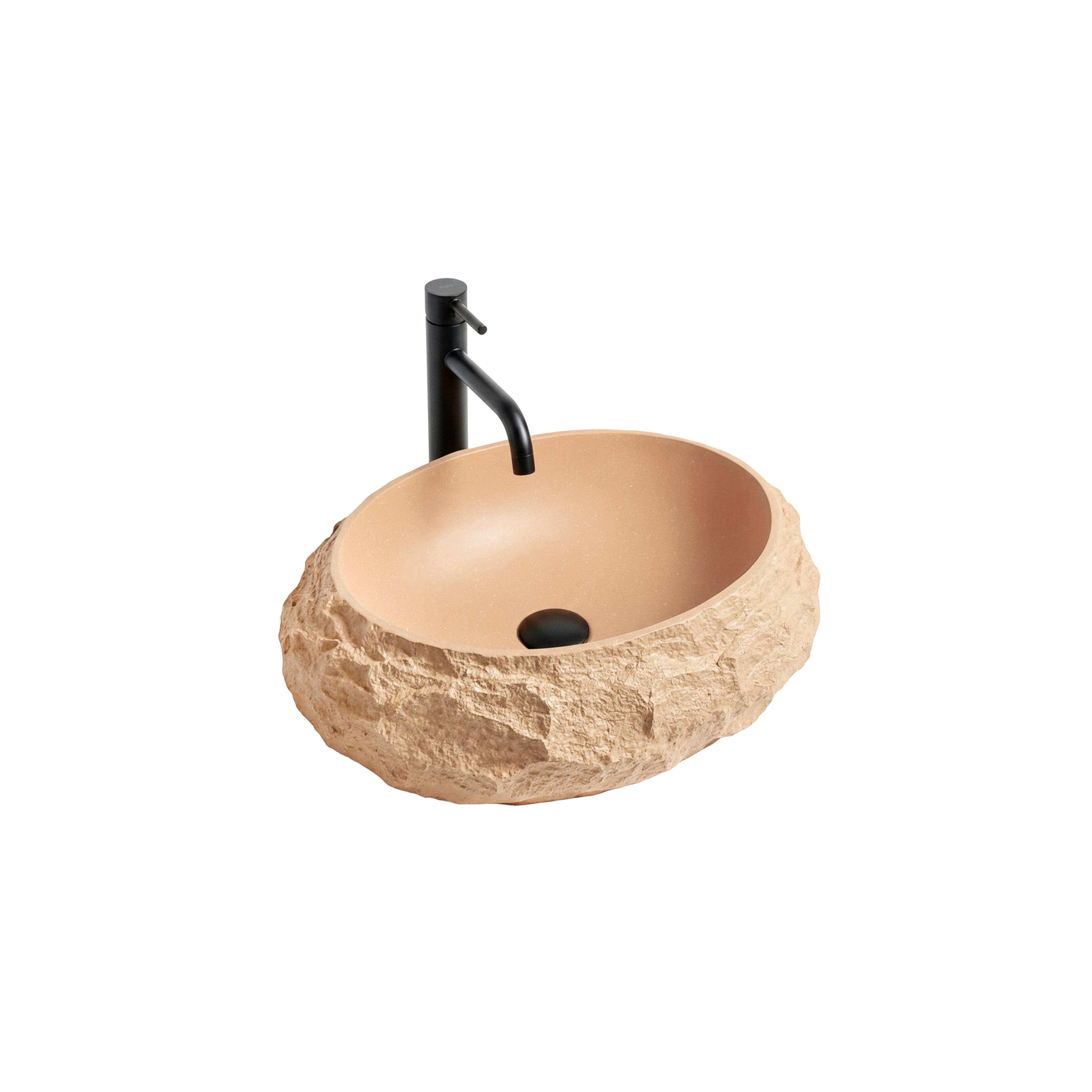 Aufsatzwaschbecken Rea Mika Light Terracotta