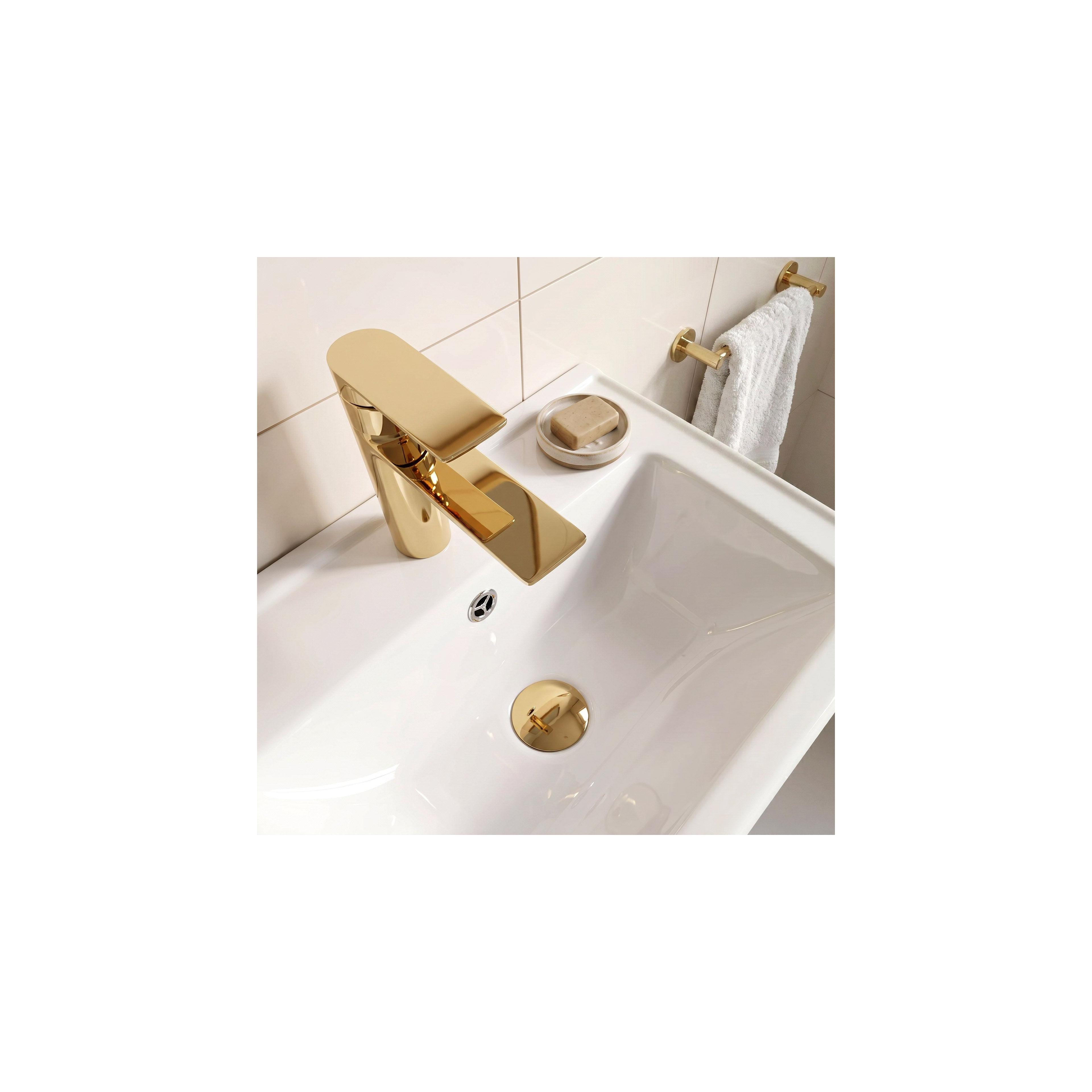 Badezimmerschrank mit Waschbecken Rea DB85-50-1 Dark 50cm