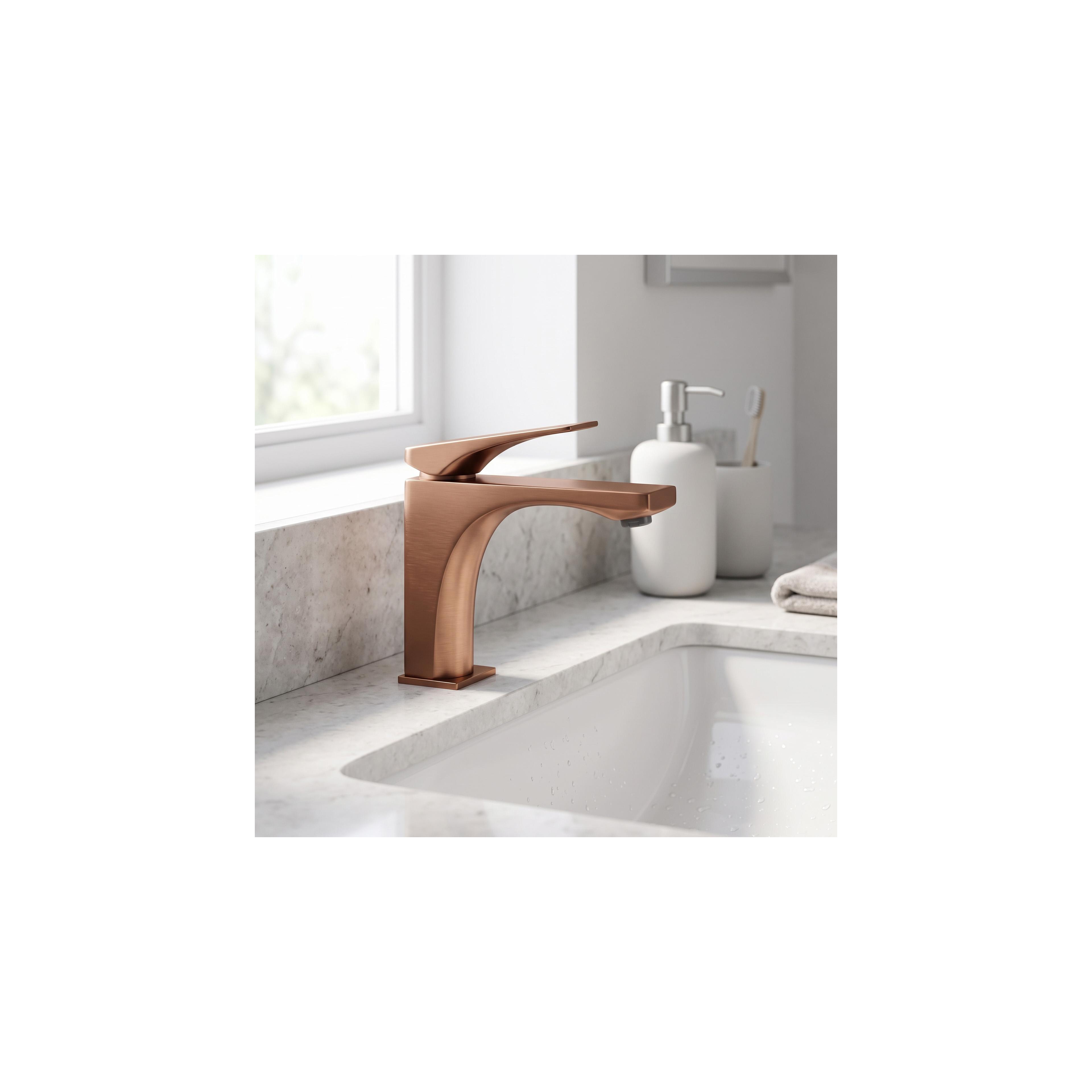 Waschbeckenarmatur PREMIUM Rea Joe Brush Copper low