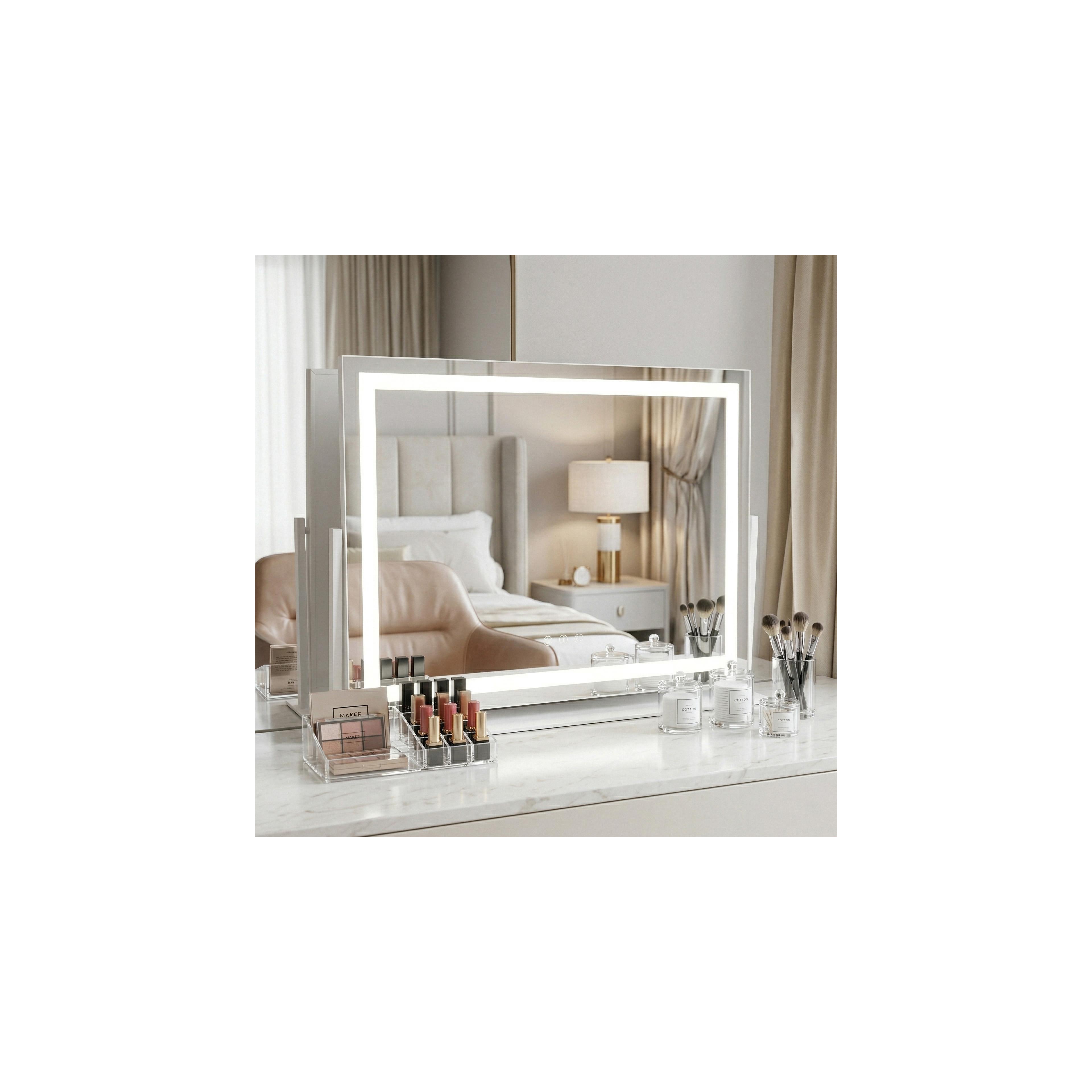 Spiegel LED STUDIO White 58x45