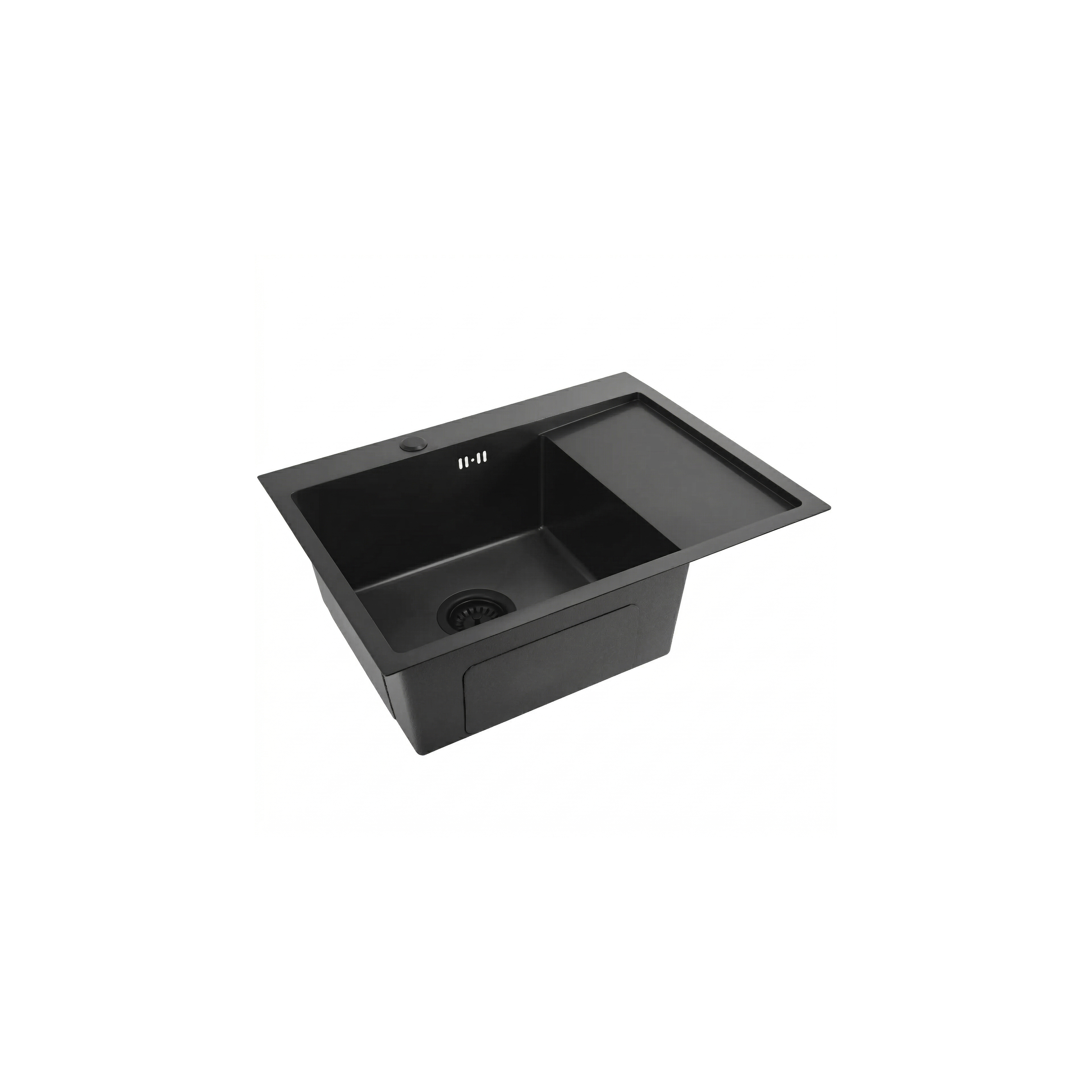 Jekleno pomivalno korito Fin Black