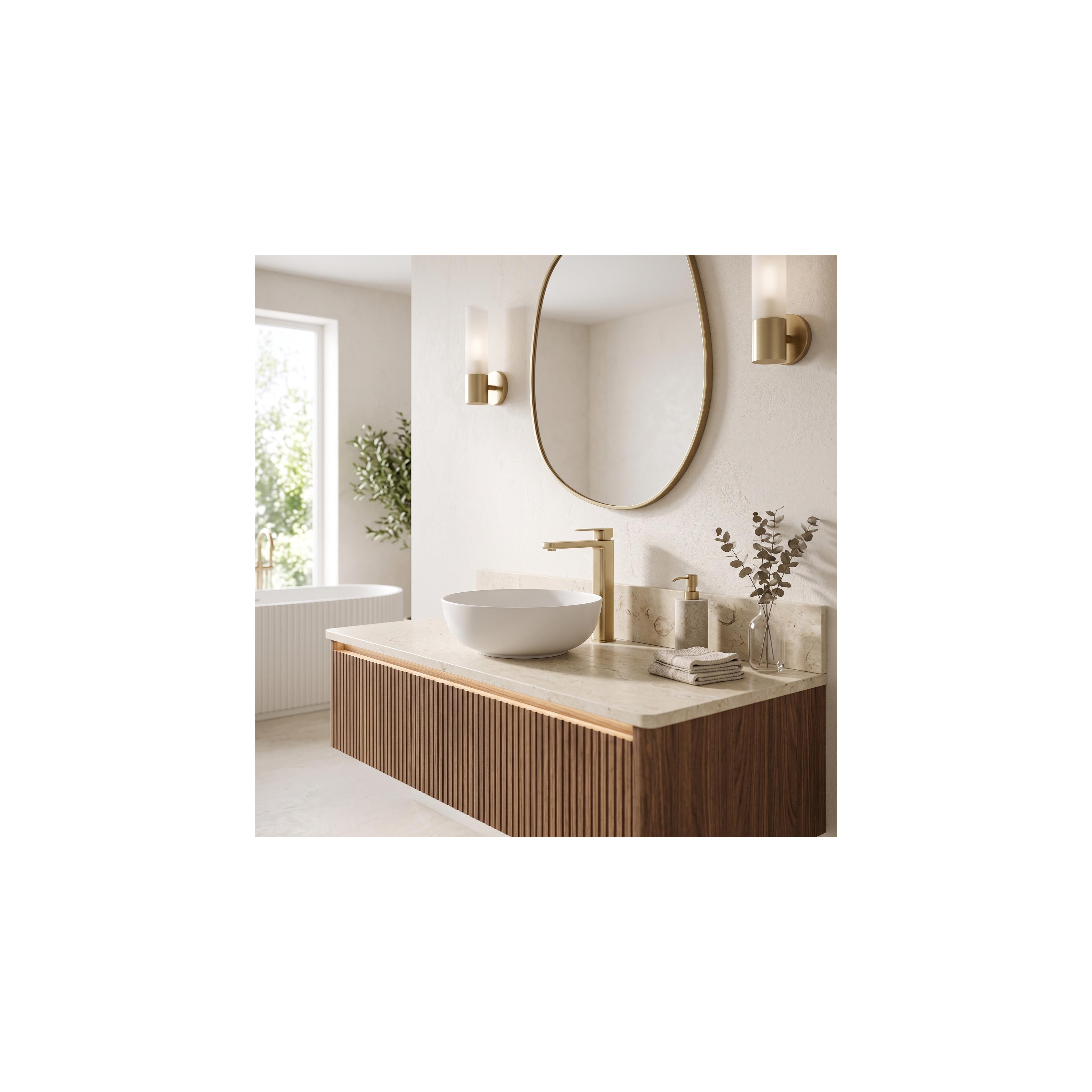 Waschbeckenarmatur Rea Arlo Brush Gold