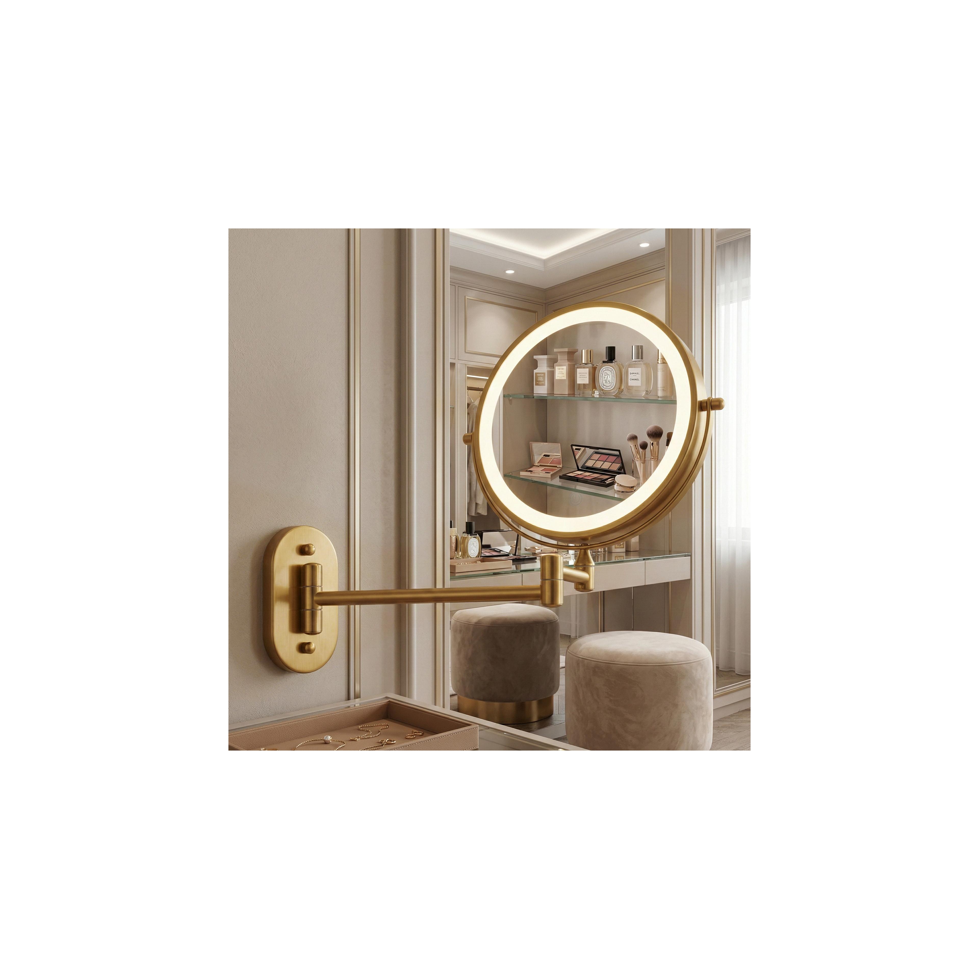 Mirror LED Glow Old Gold