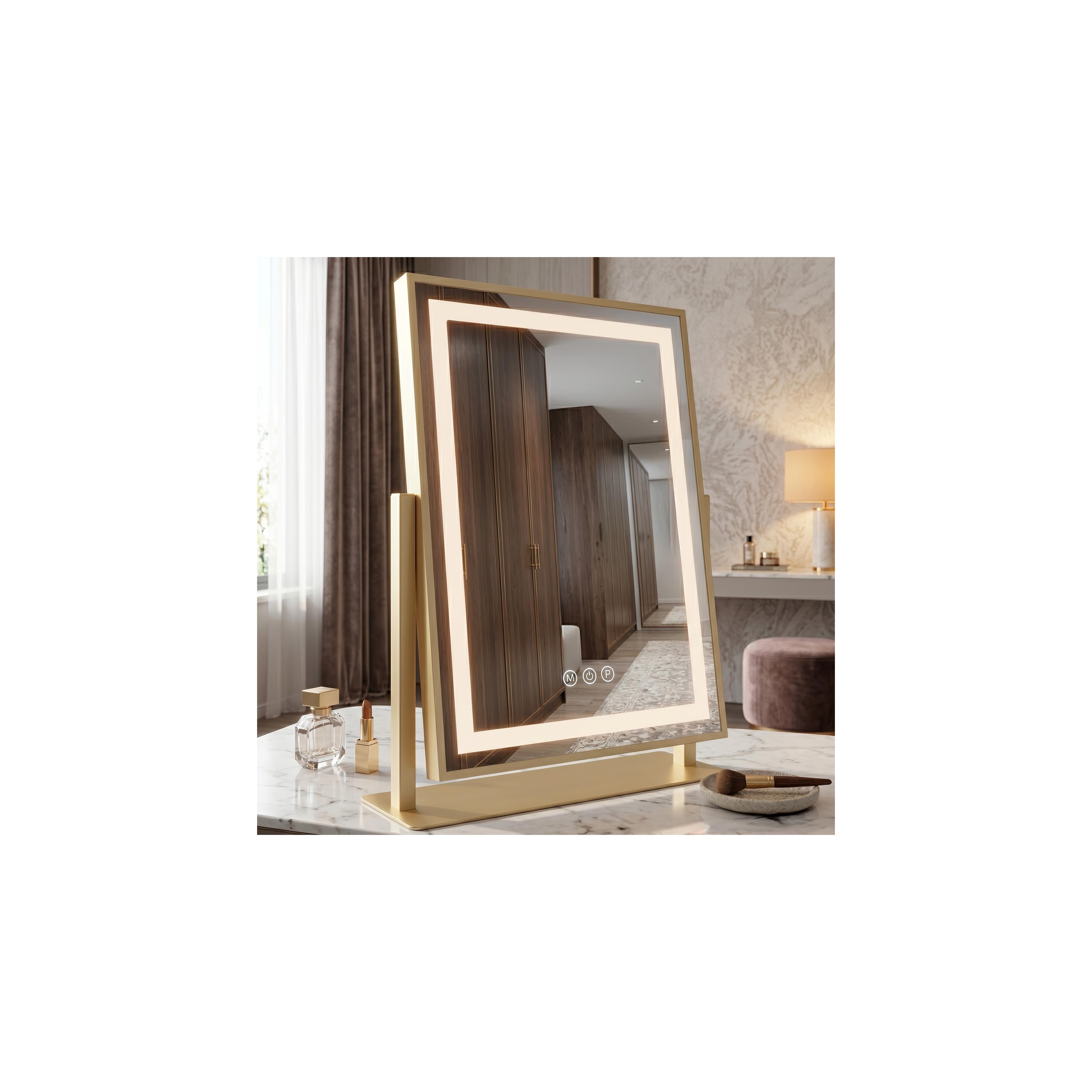 Spiegel LED LUMI L.Gold 30x40cm