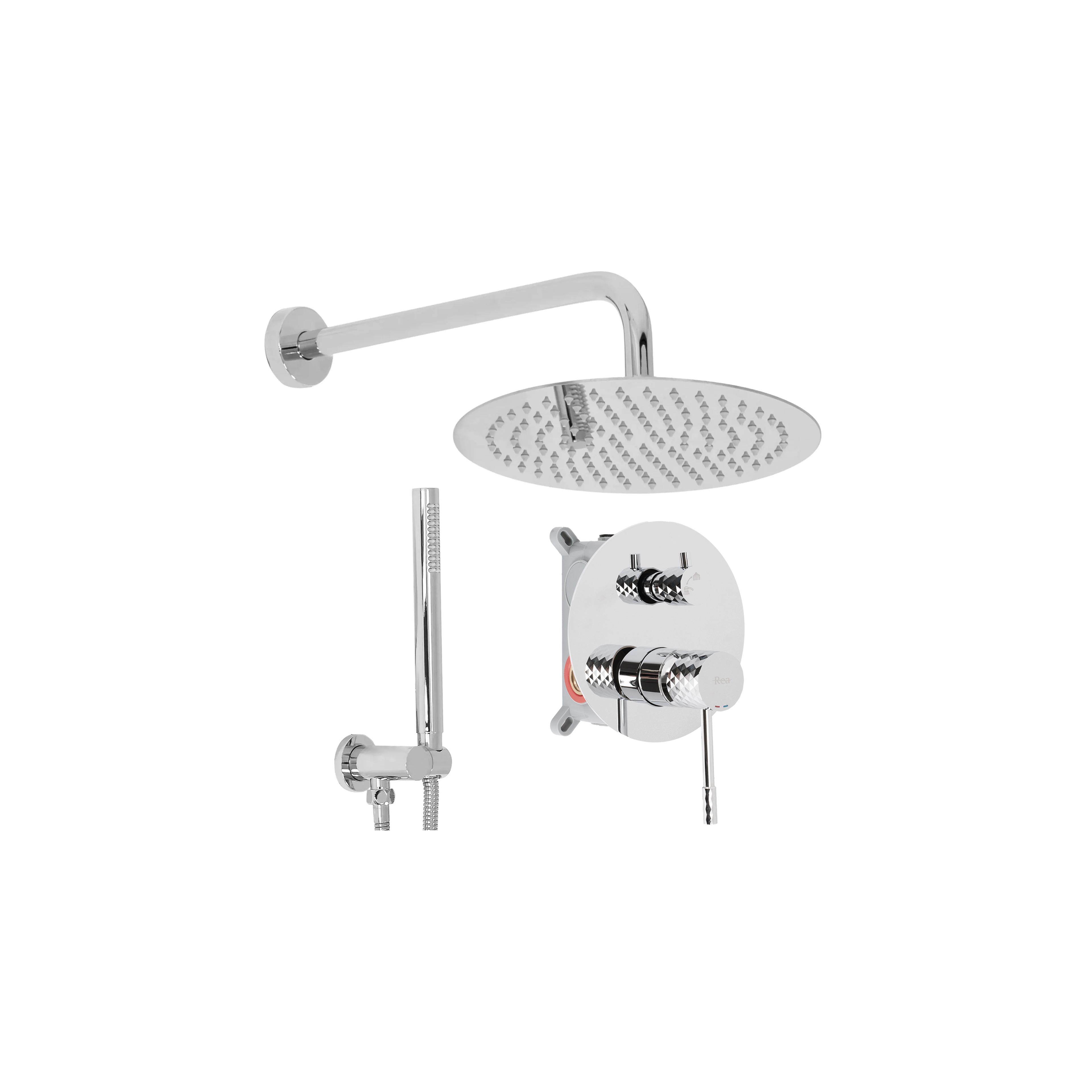 Unterputz Duschset Rea Lungo Diamond Chrome + BOX
