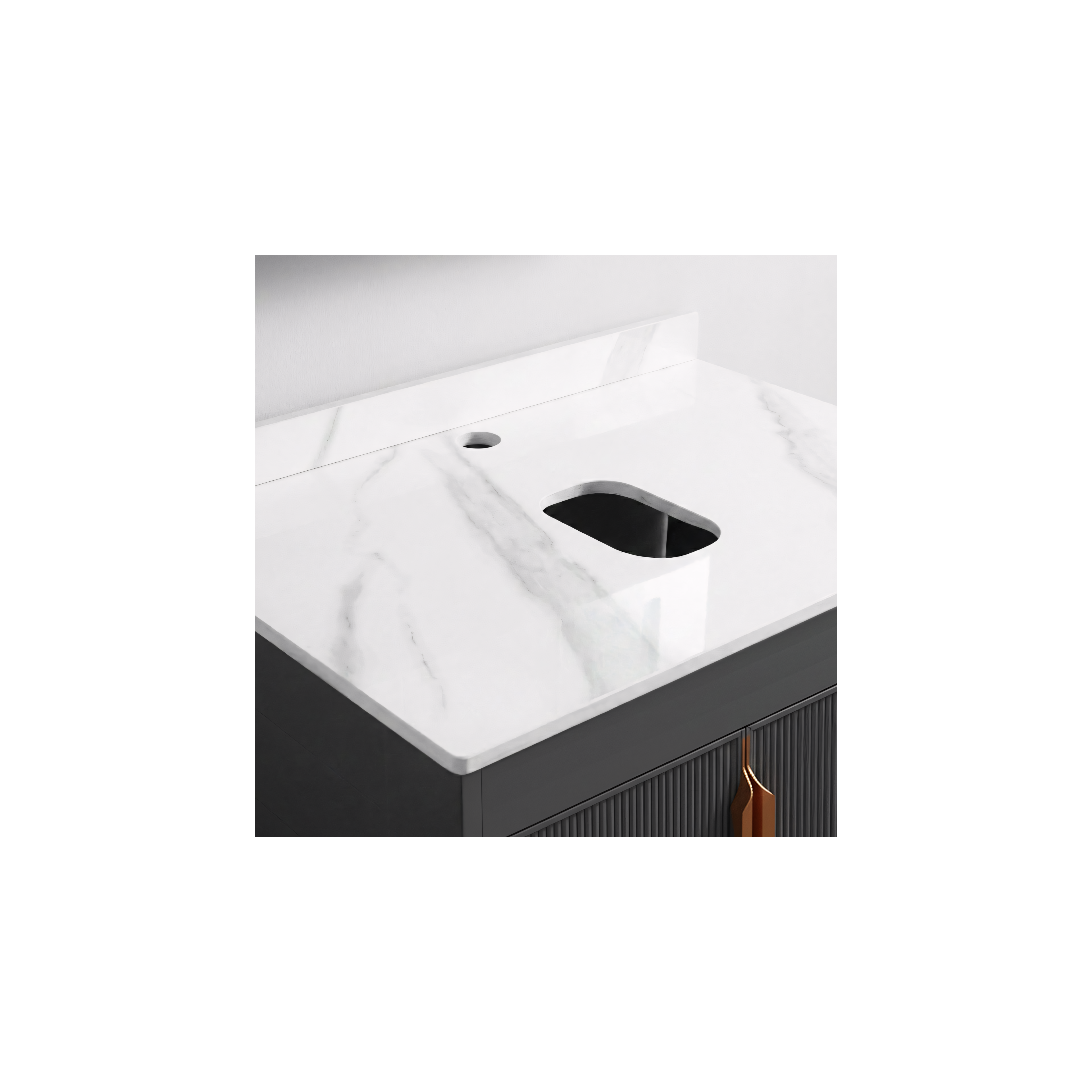 Bathroom furniture set with countertop Modo 60cm Grey
