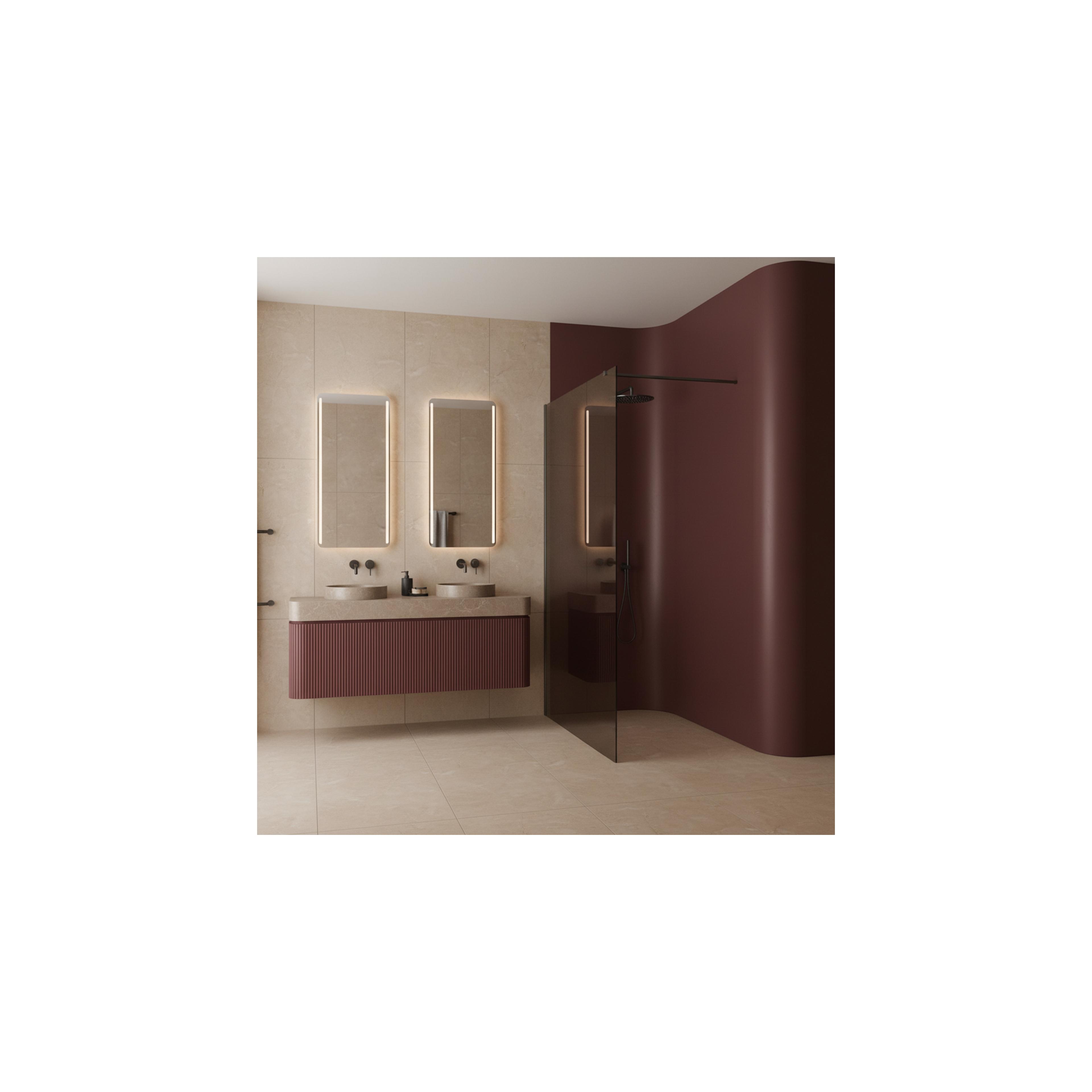 Duschwand Rea Flexi Brown / Titan 120