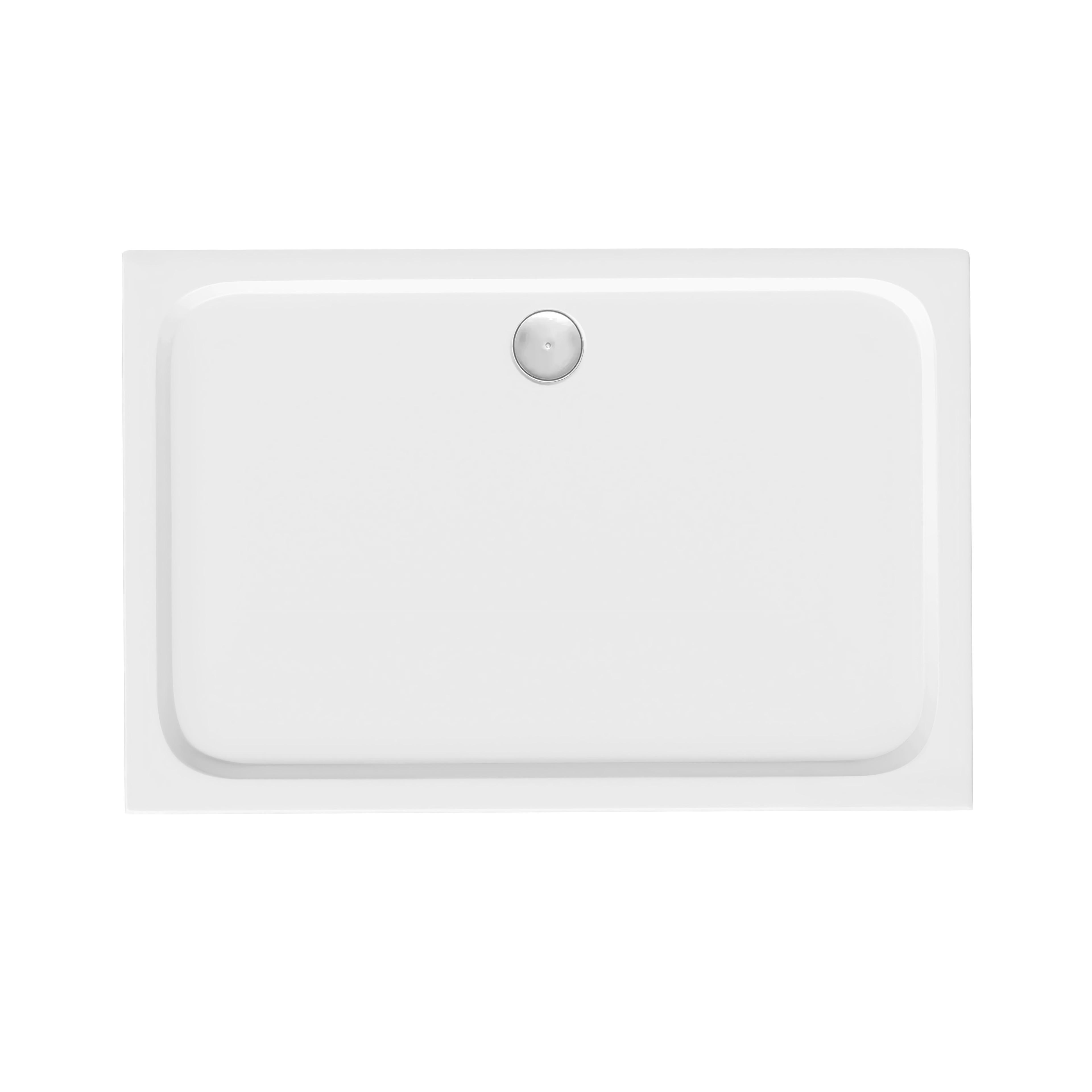 Douchebak Rea Belmond White 80x100 Chrome