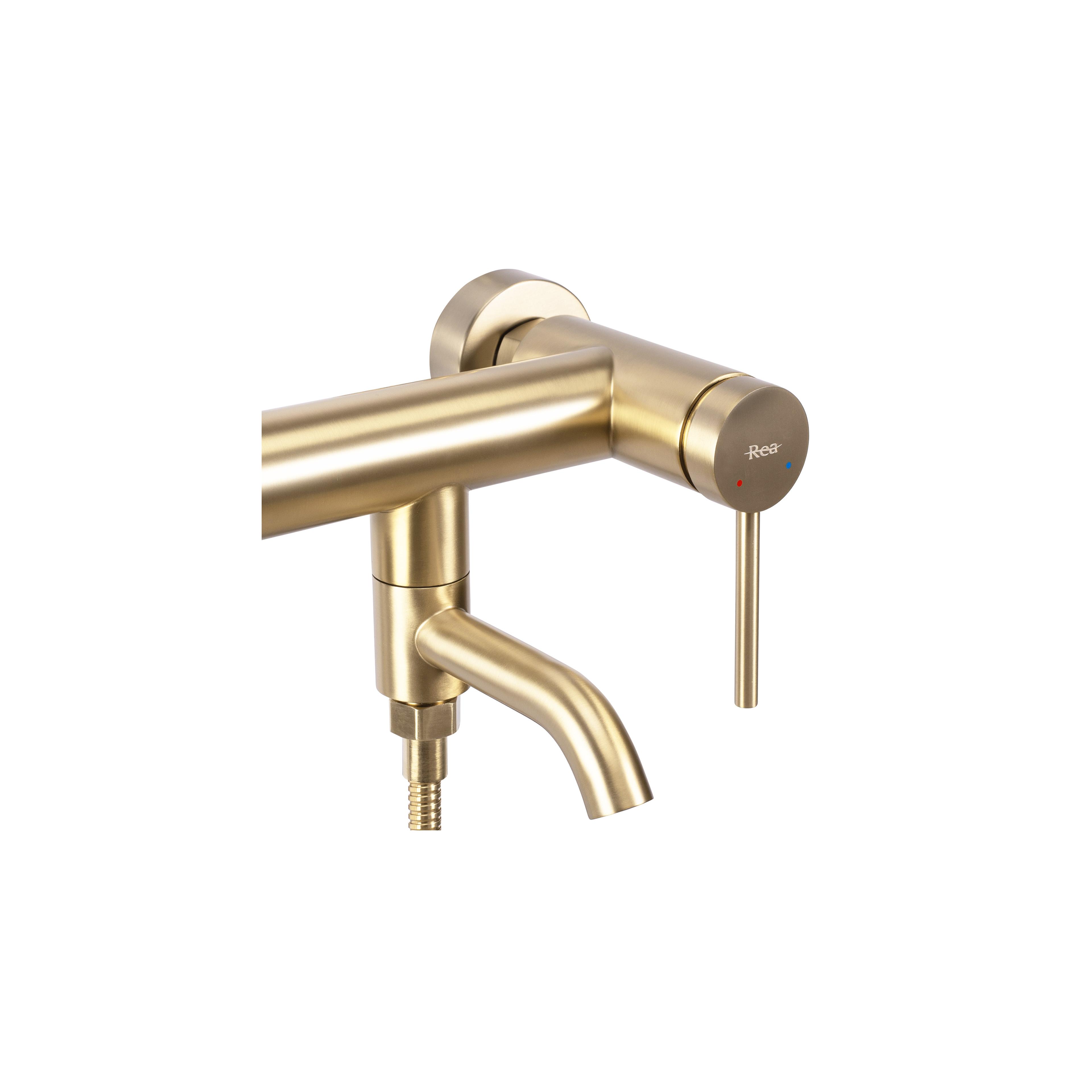 Wannenarmatur REA Clif Brush Gold