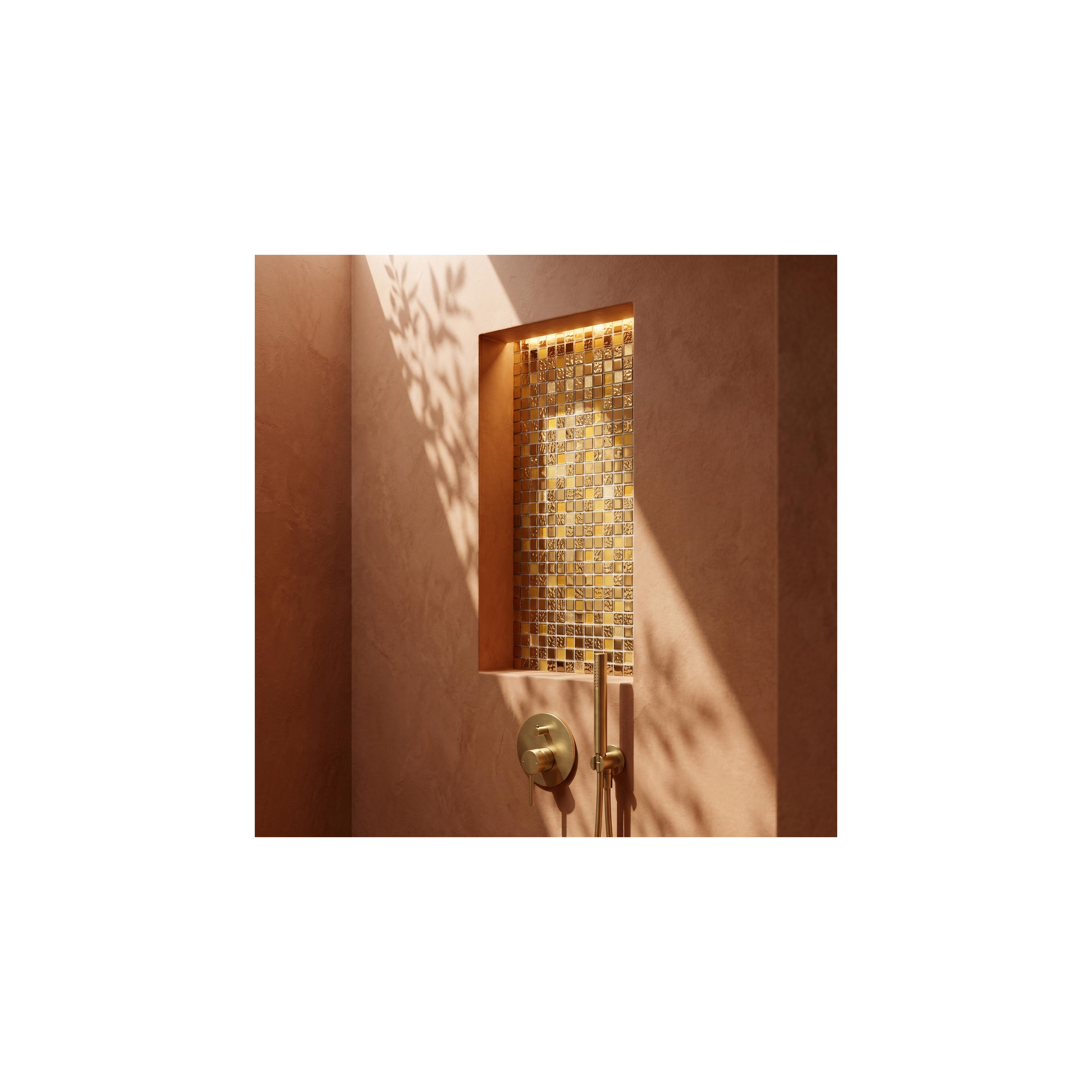 Mosaik Dekor P14016 30x30cm Gold Glass