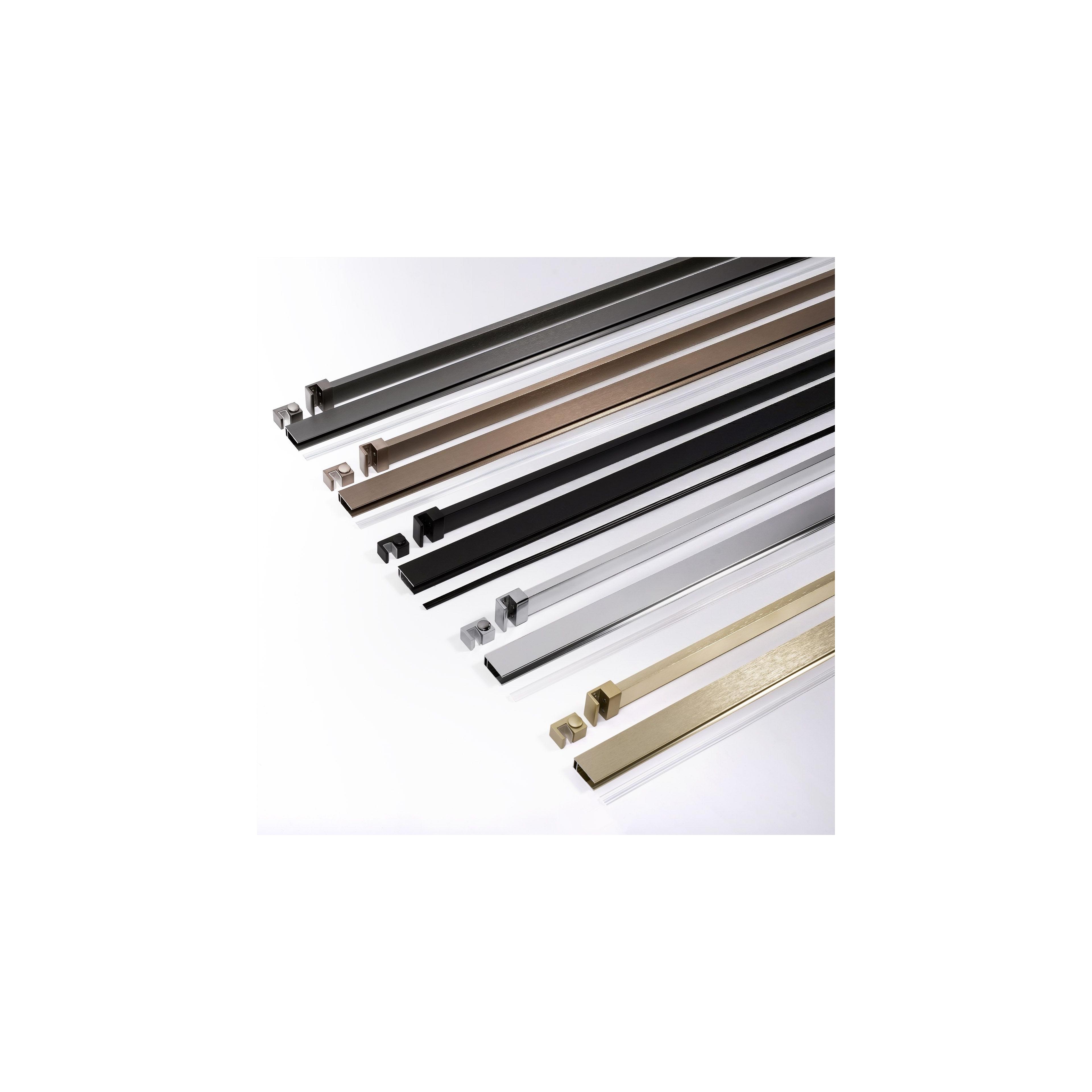 Duschwand Rea Flexi Grey / Brush Copper 100