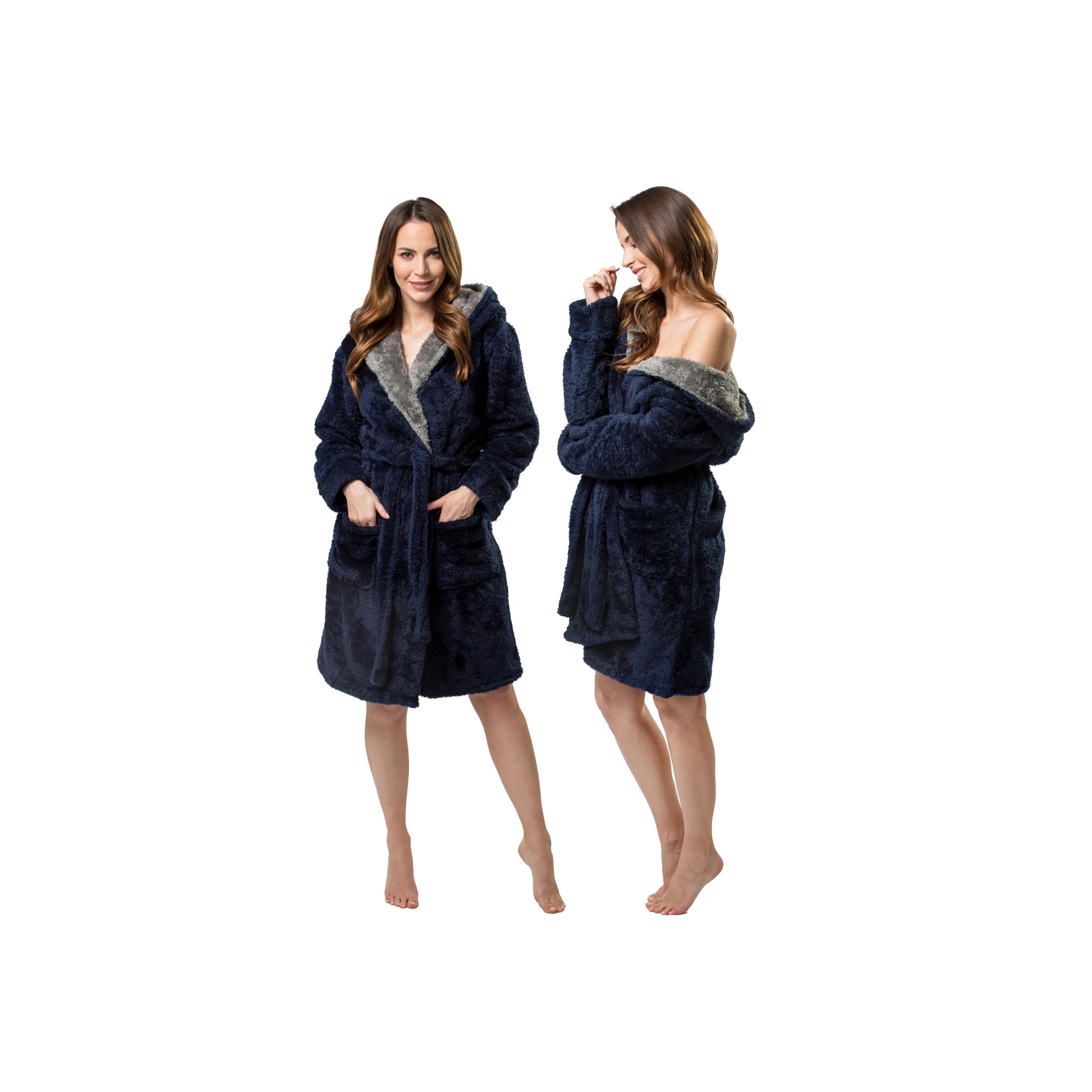 Bademantel Jordan Navy-Grey L