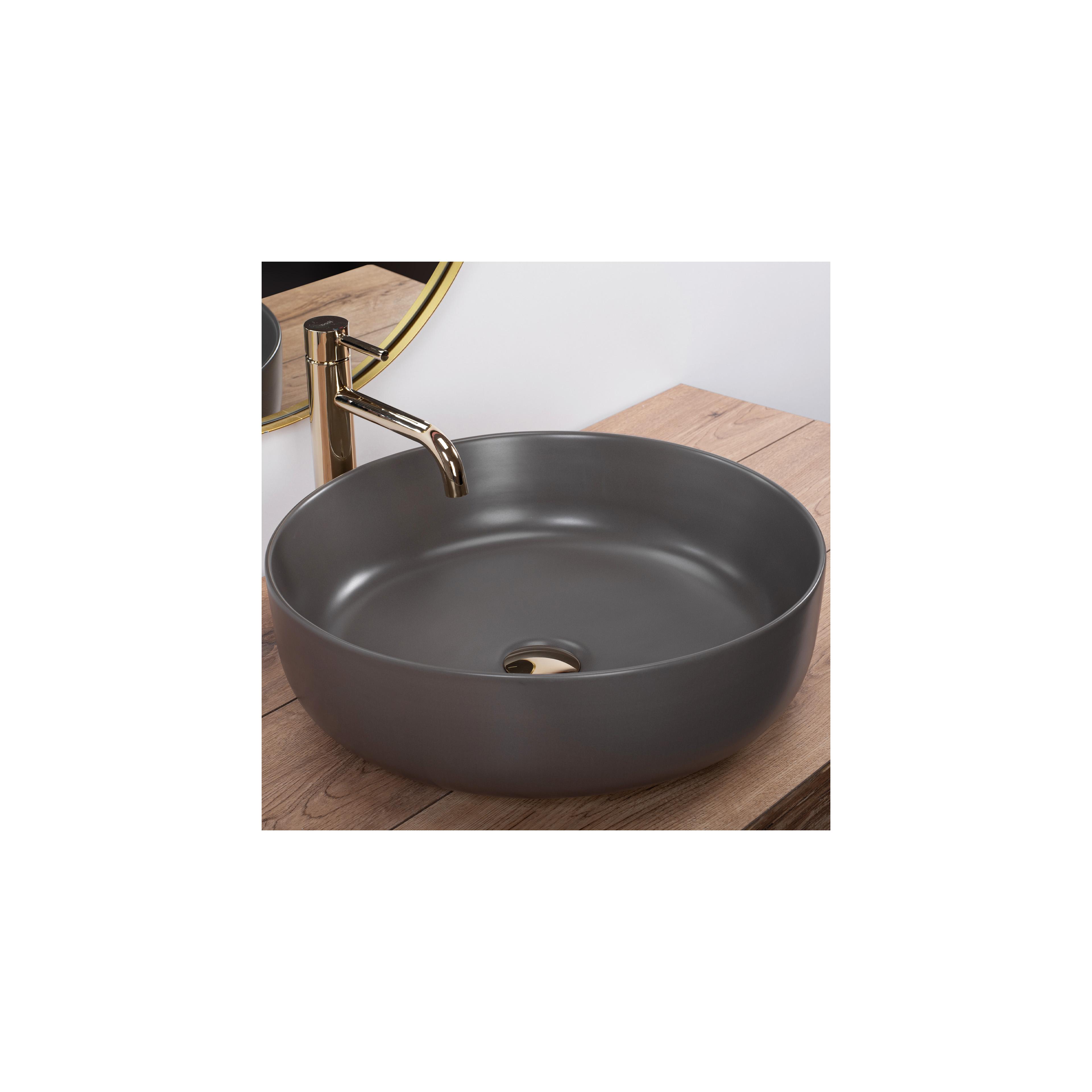 Aufsatzwaschbecken Rea Elma warm grey mat