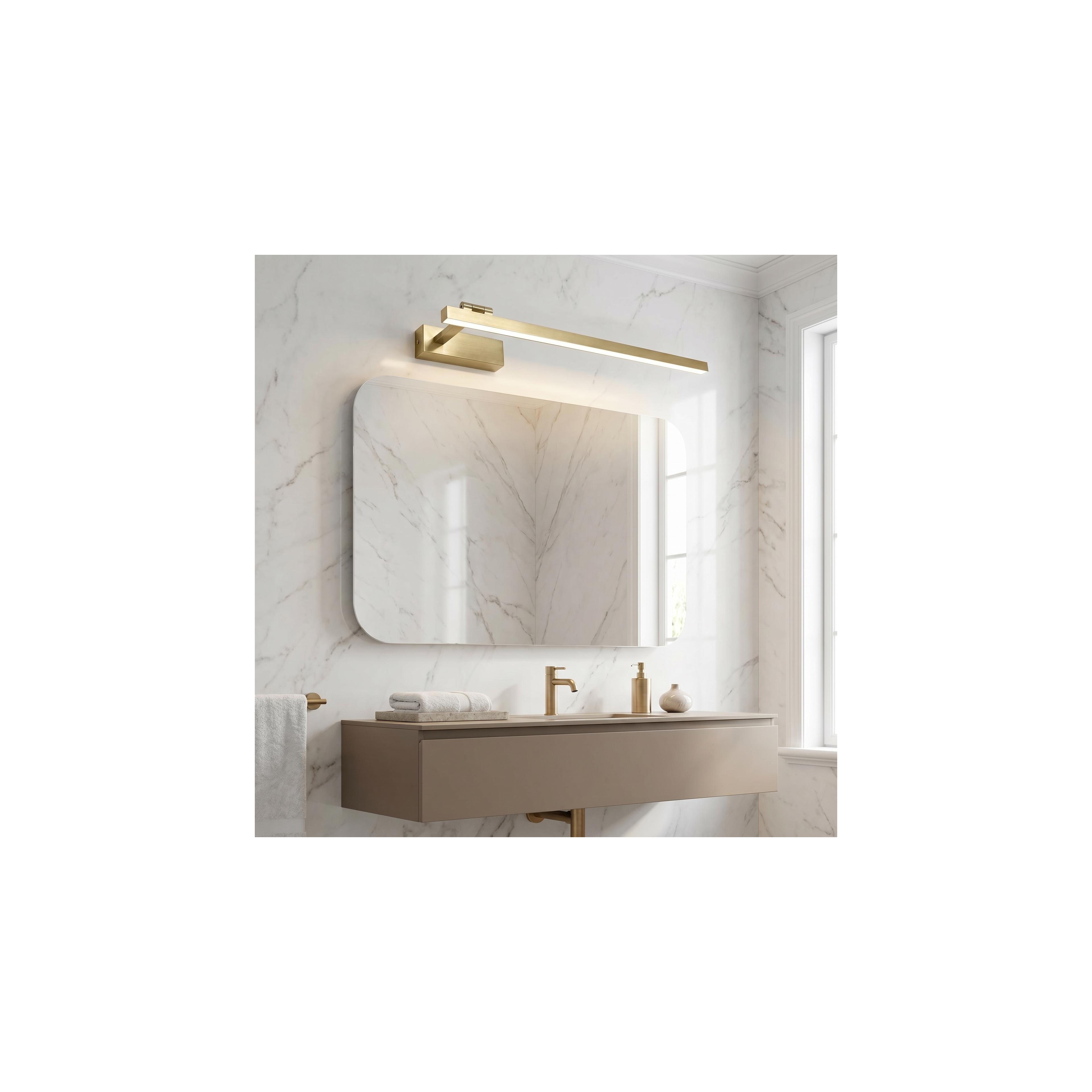 Bad LED-Wandleuchte SWE032-1W 60cm BRUSH GOLD