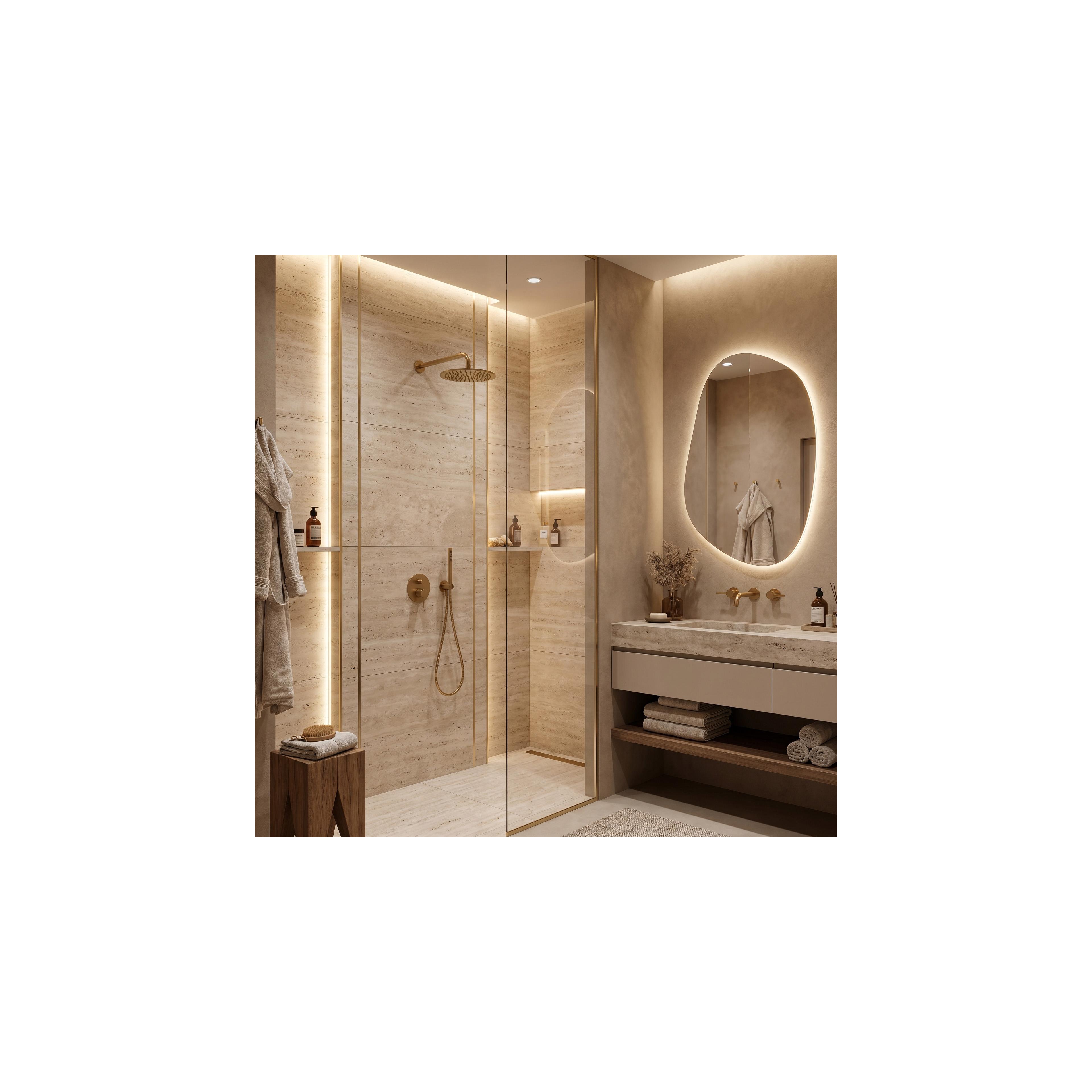 Selbstklebende Zierleiste Rea P14454 2cm Brush Gold