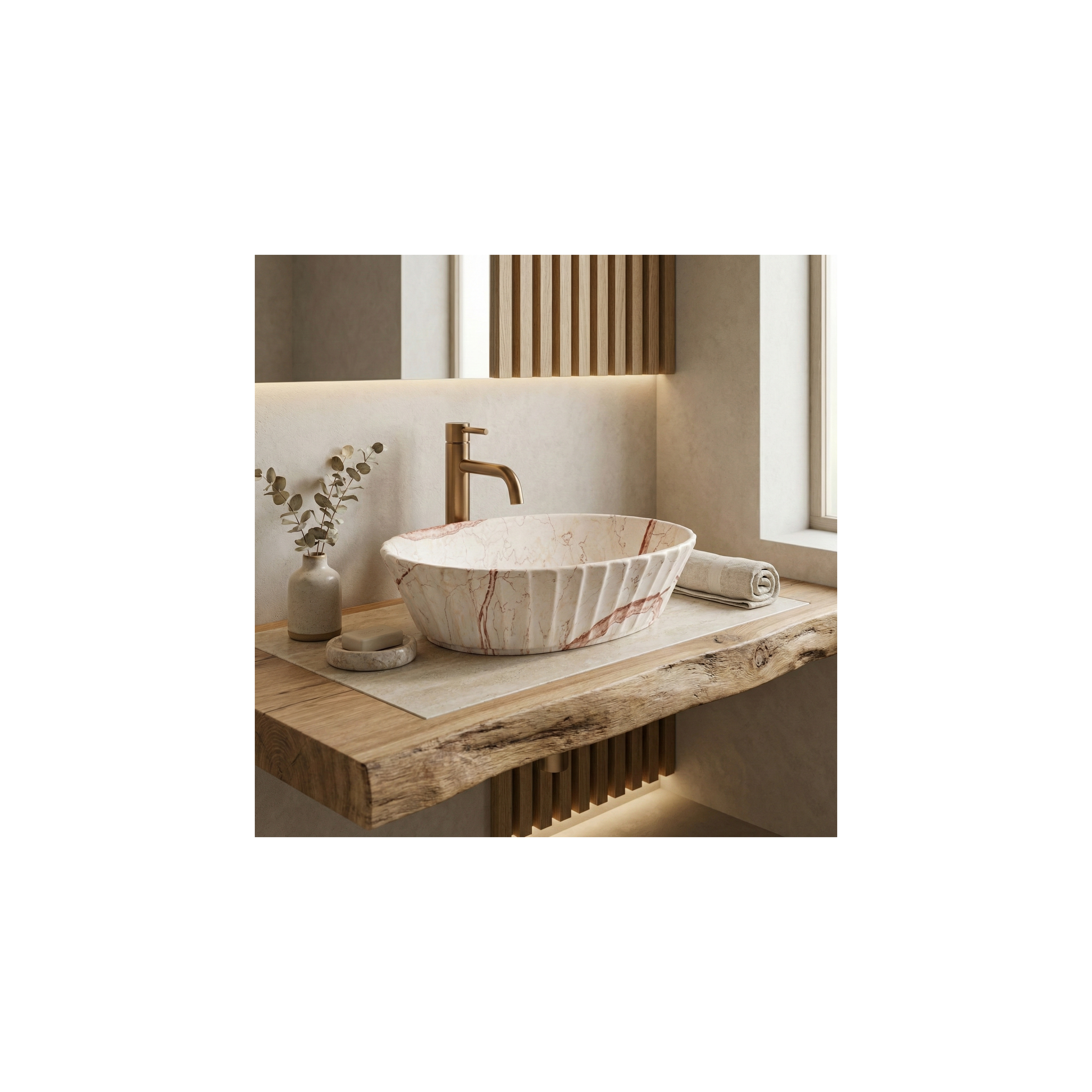 Lavabo da appoggio Rea Samanta Zen