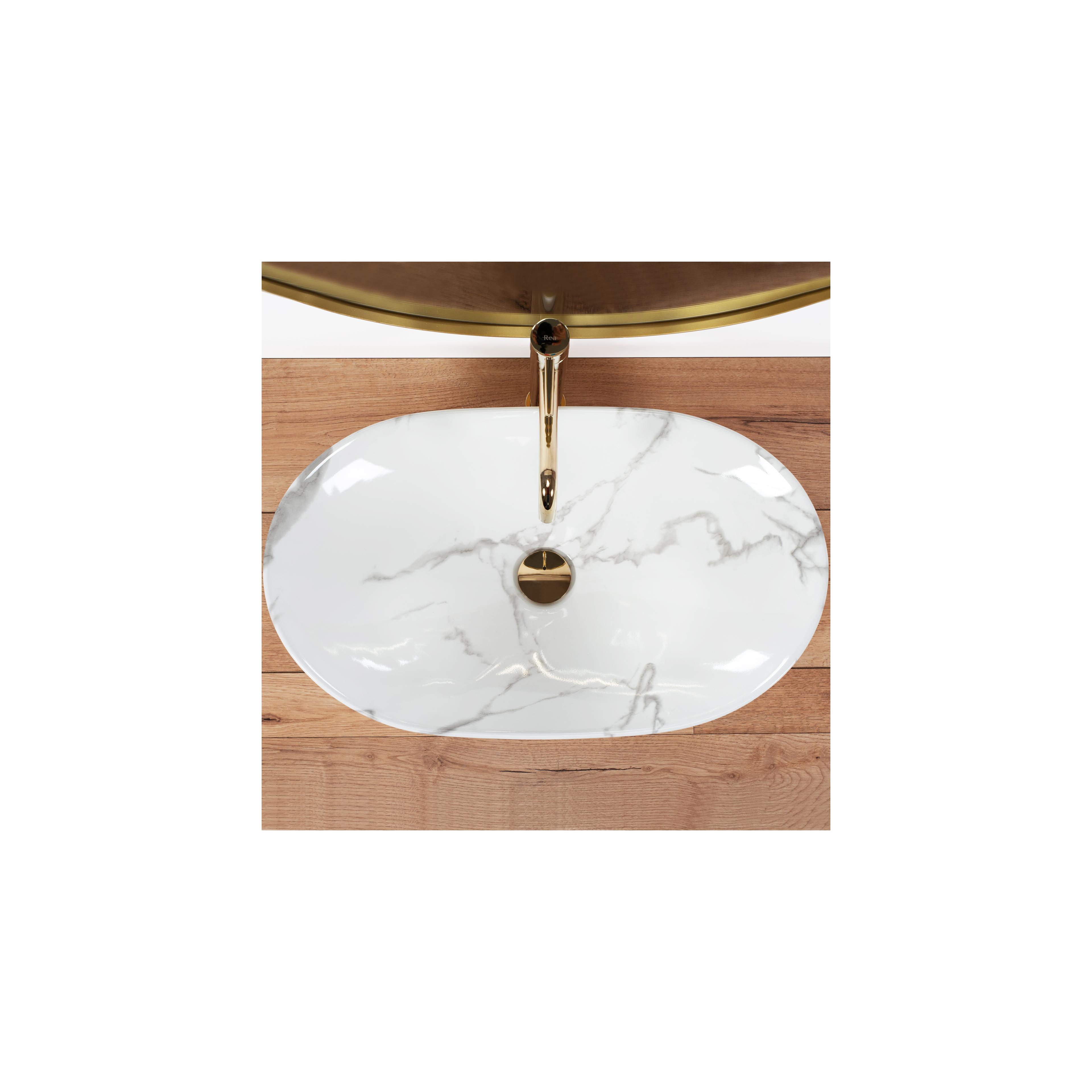 Aufsatzwaschbecken REA Royal Marmo Shiny